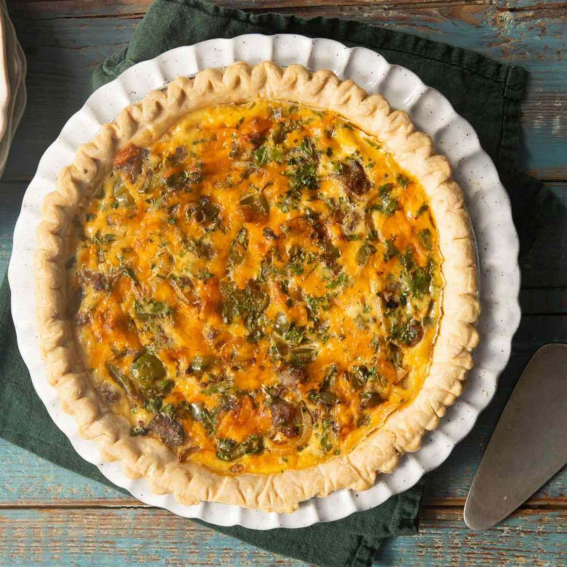 Cheese-And-Sausage Quiche