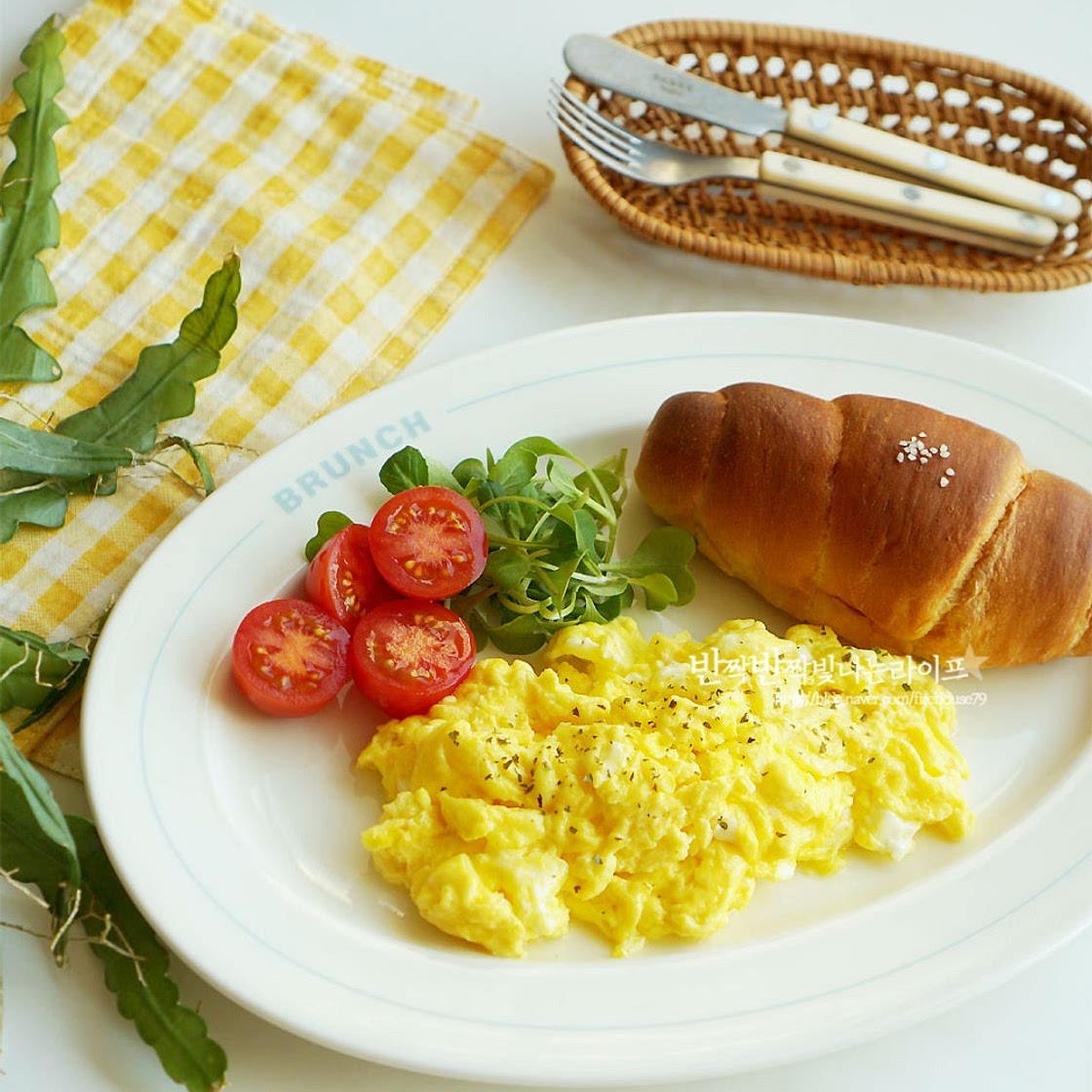 스크램블에그 만드는 법 부들부들 계란 스크램블 간단 아침메뉴
