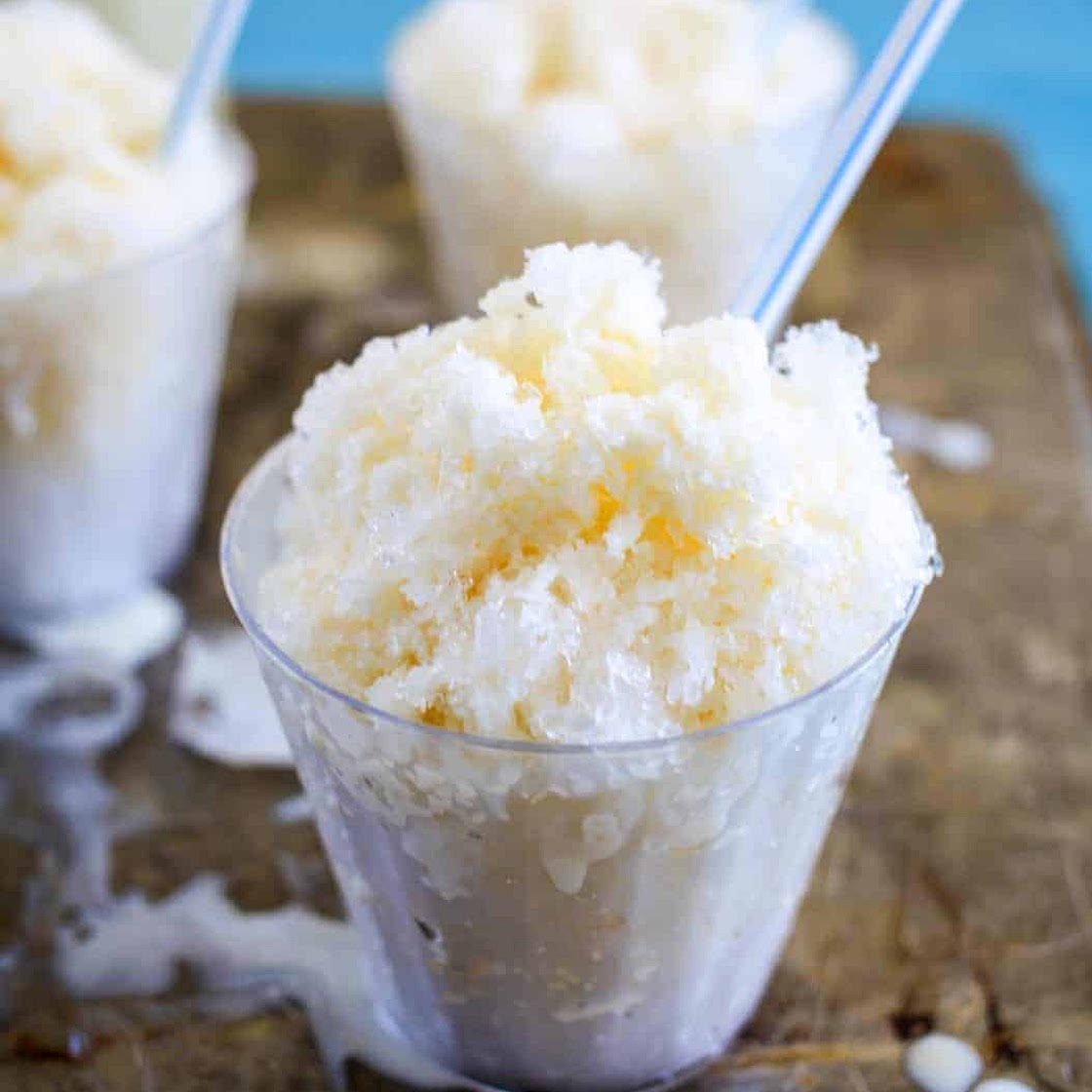 Piragua de Crema (Cream Shaved Ice)