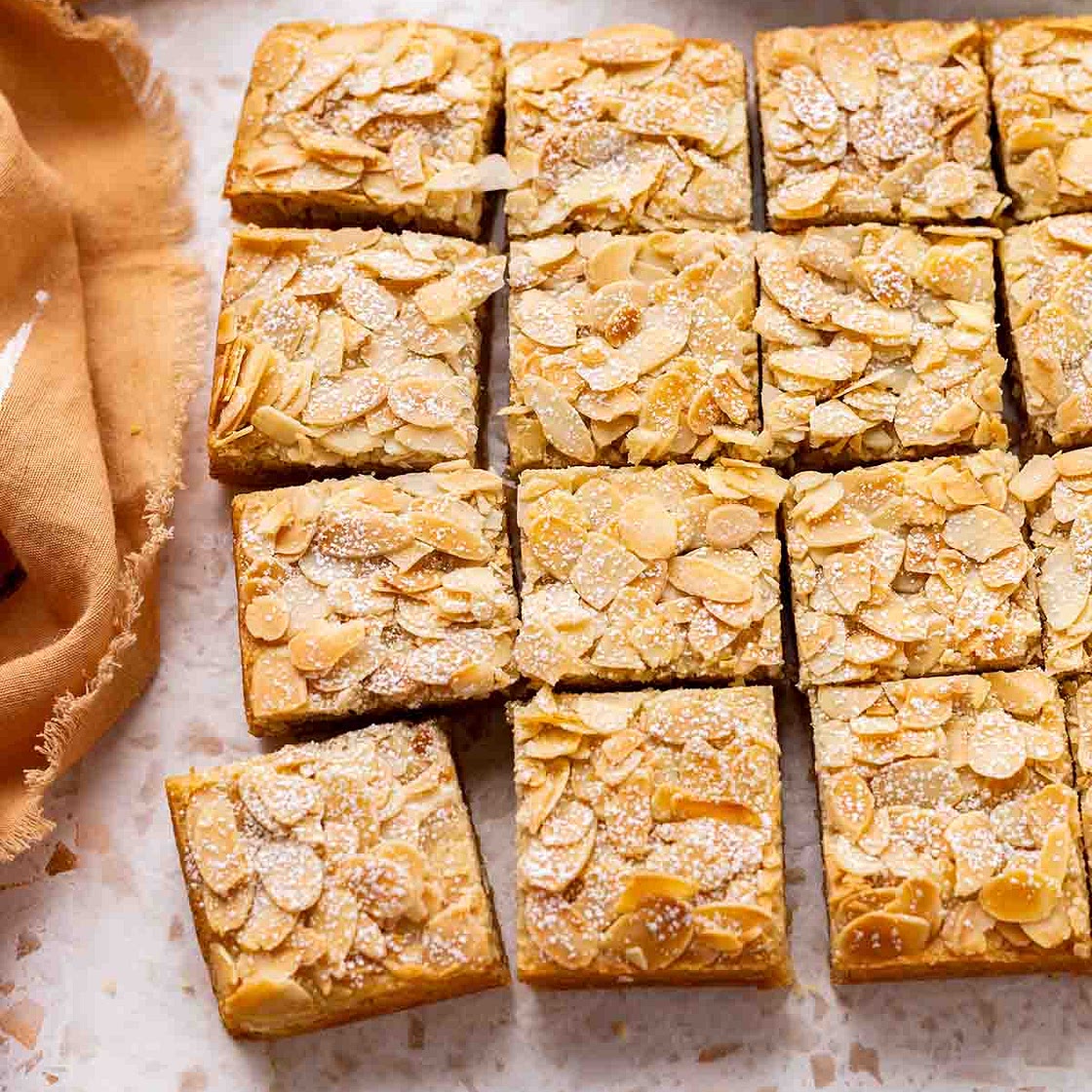 Almond Croissant Cookie Bars