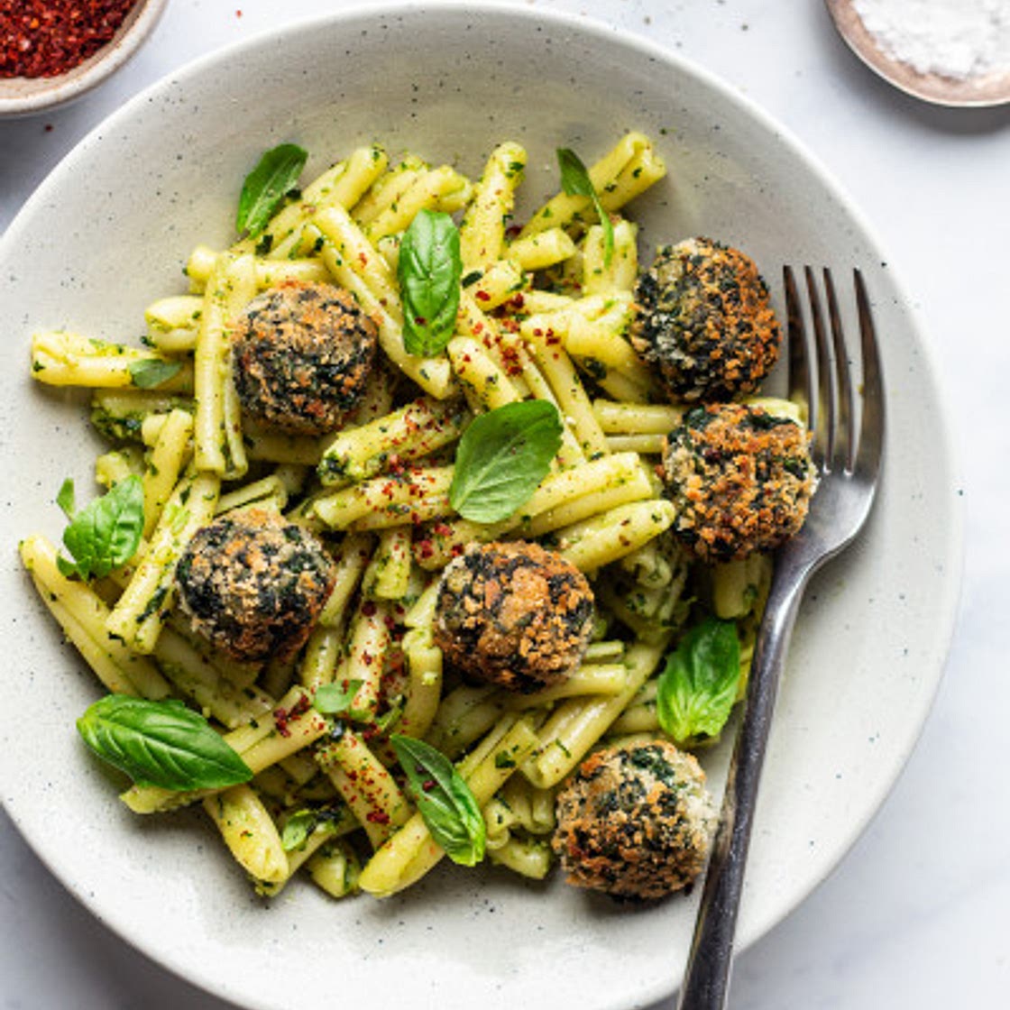 Vegan spinach balls