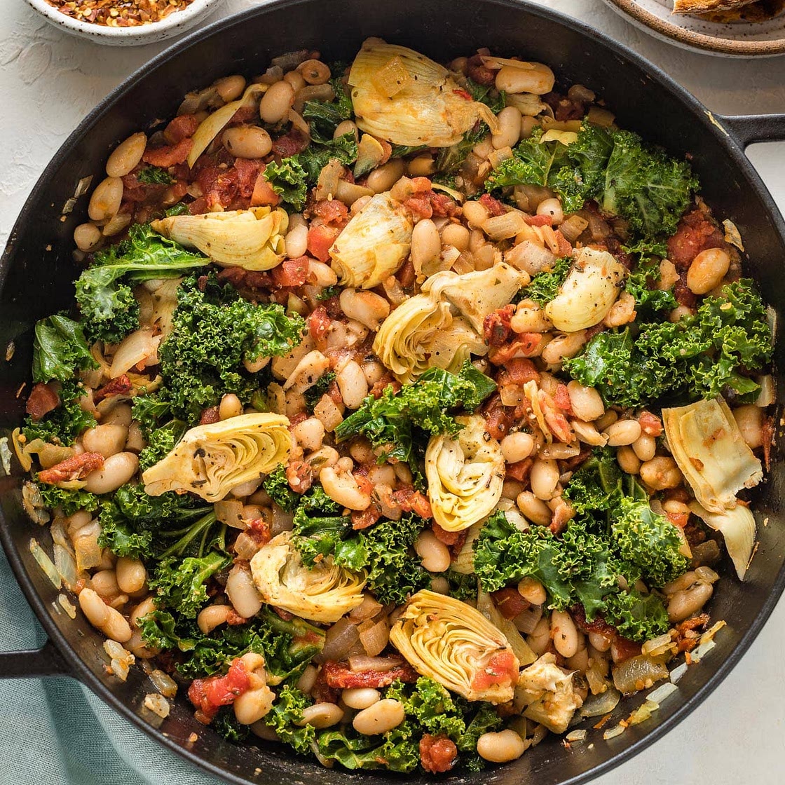Tuscan White Bean Skillet
