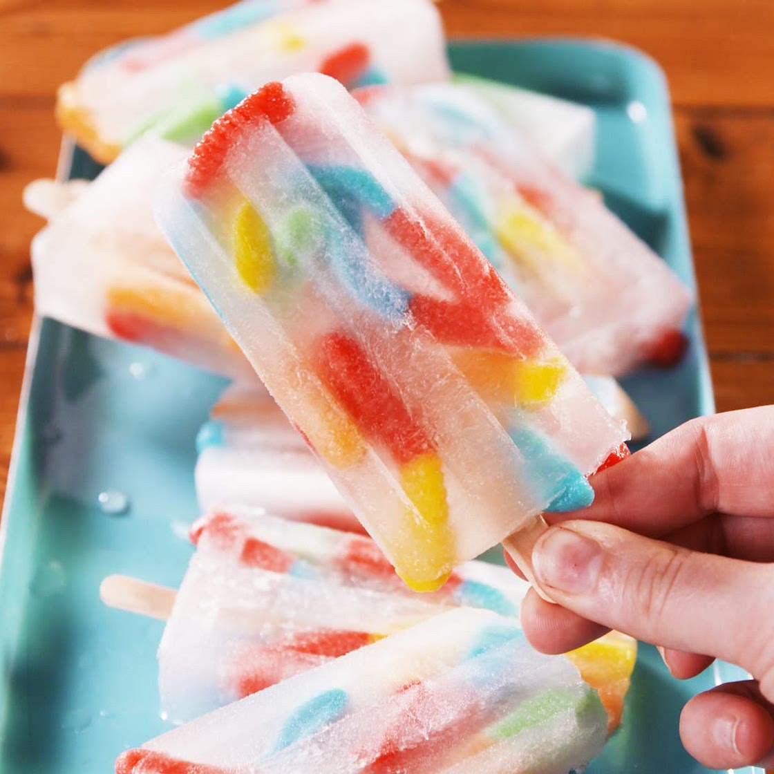 Sour Worm Vodka Pops