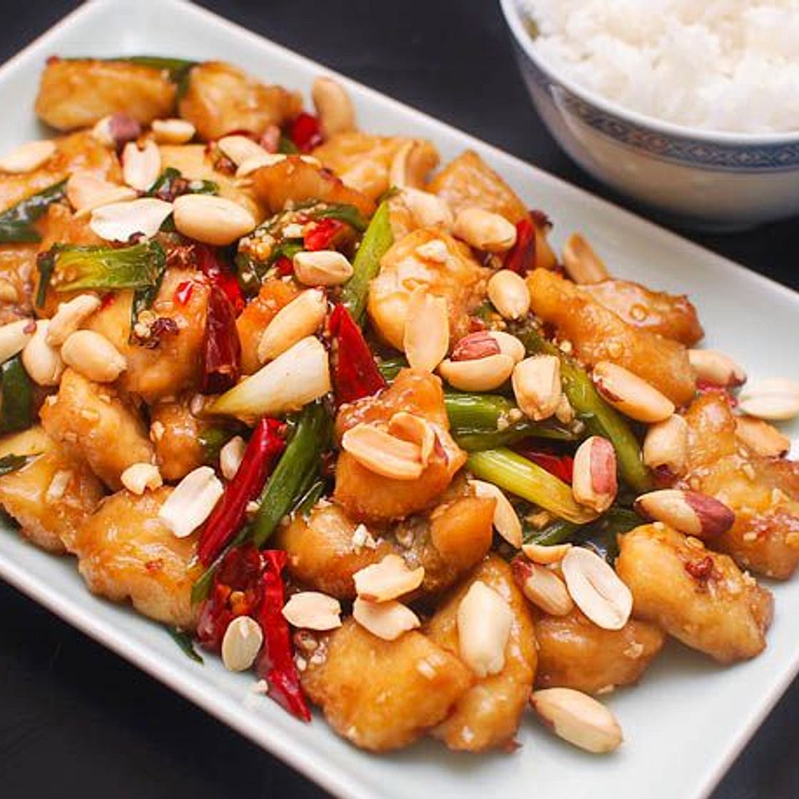 Kung Pao Fish With Dried Chilies and Sichuan Peppercorns Recipe