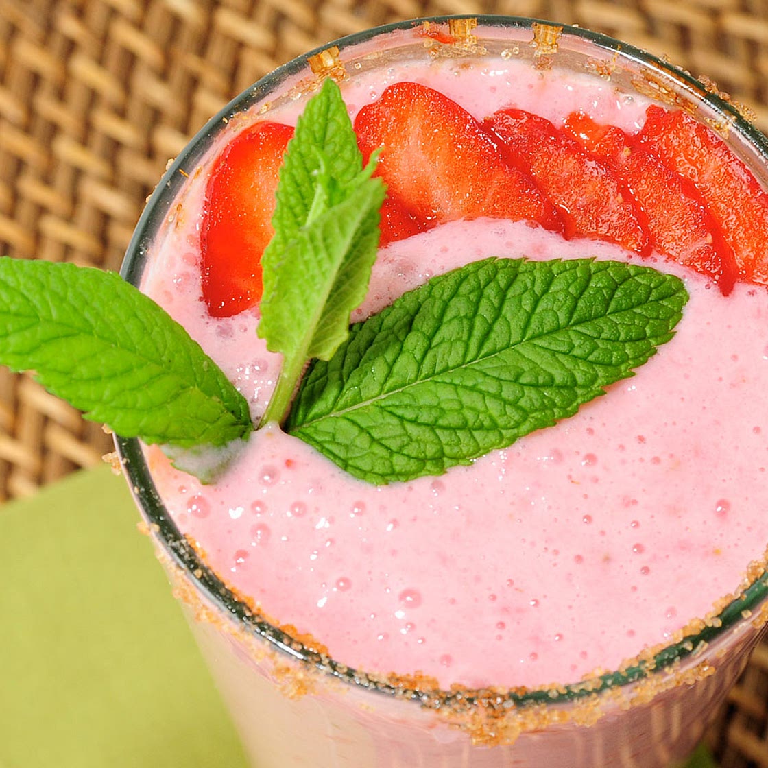 Batido de fresón (Smoothie de fresón)