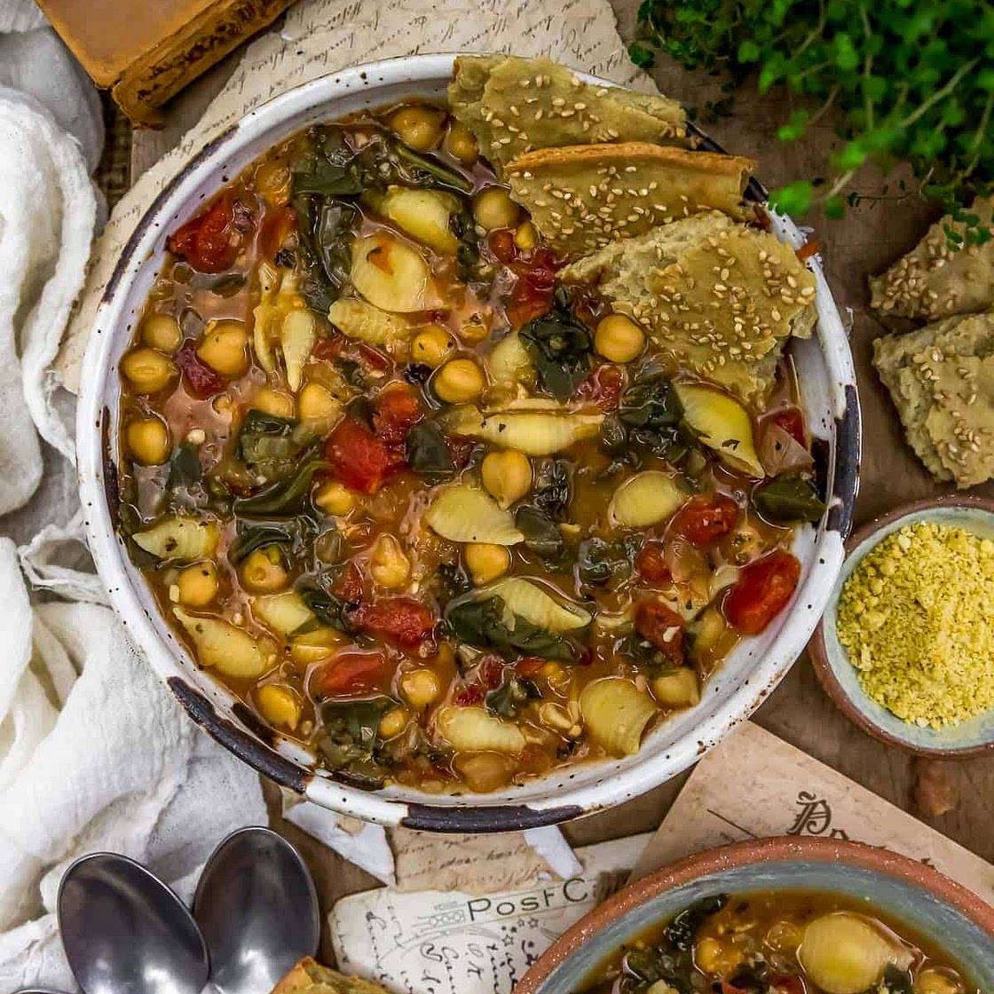 Pasta E Ceci (Italian Chickpea Soup)