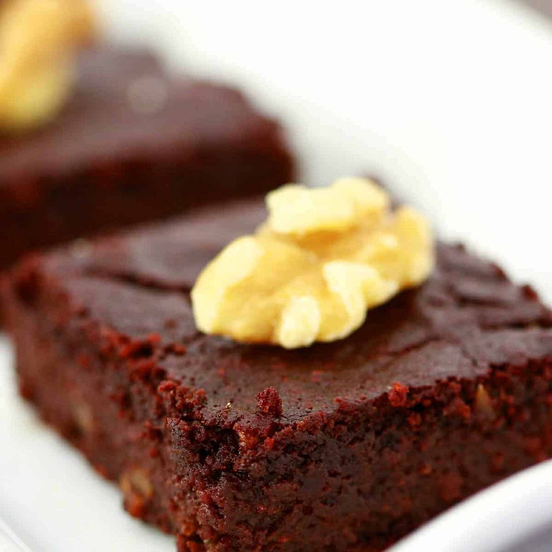 Oat Flour and Beet Brownies