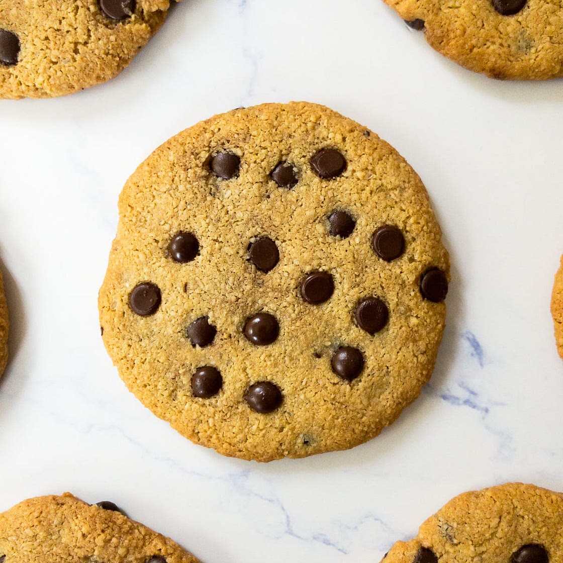 Almond Flour Chocolate Chip Cookies