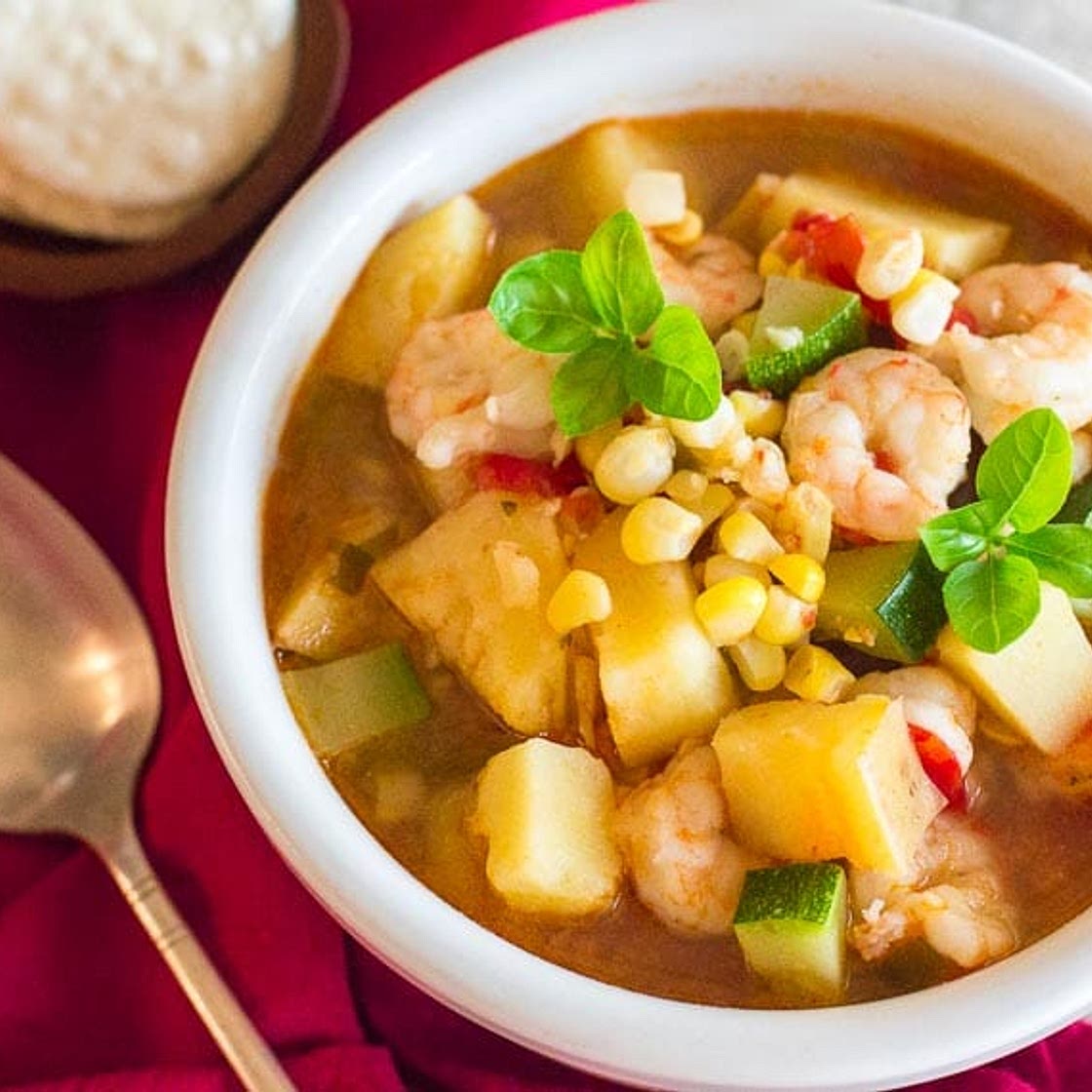 Low FODMAP Shrimp & Corn Chowder