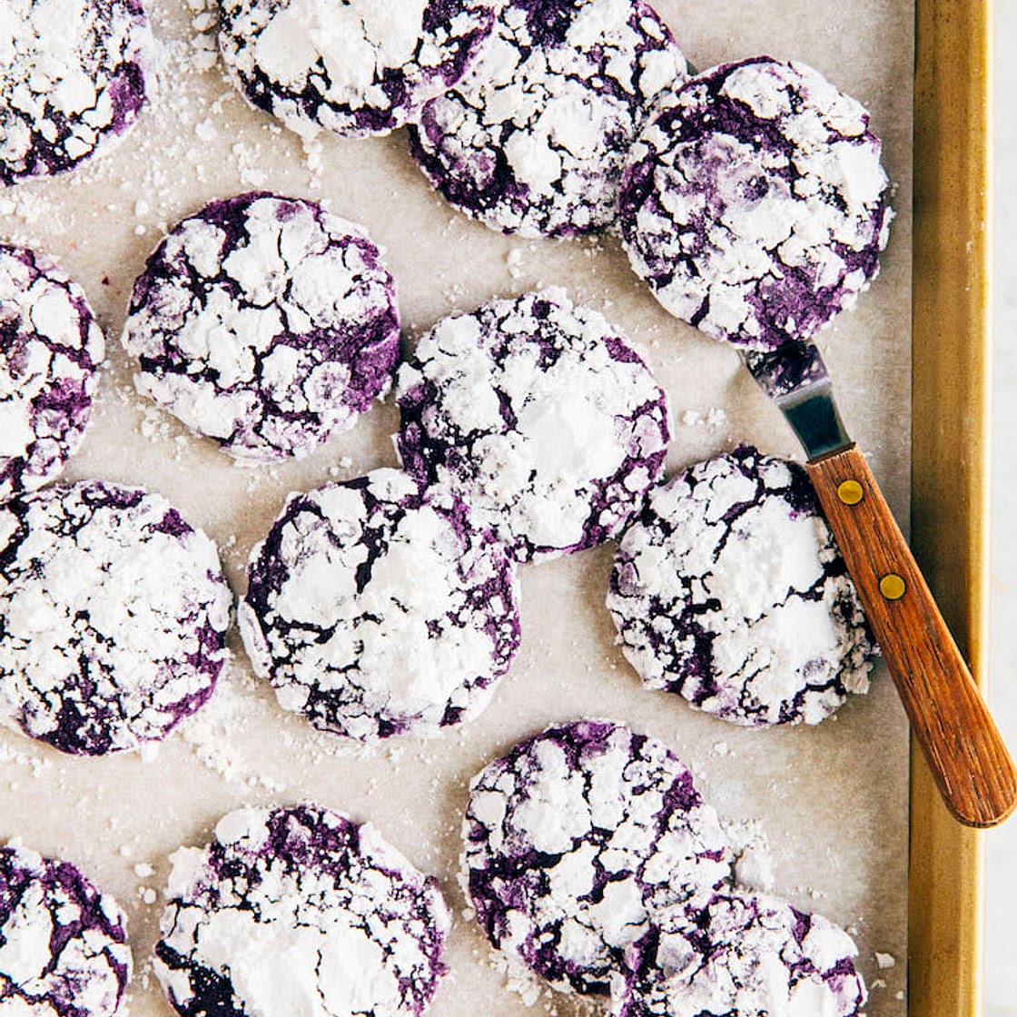 Ube Crinkle Cookies Recipe