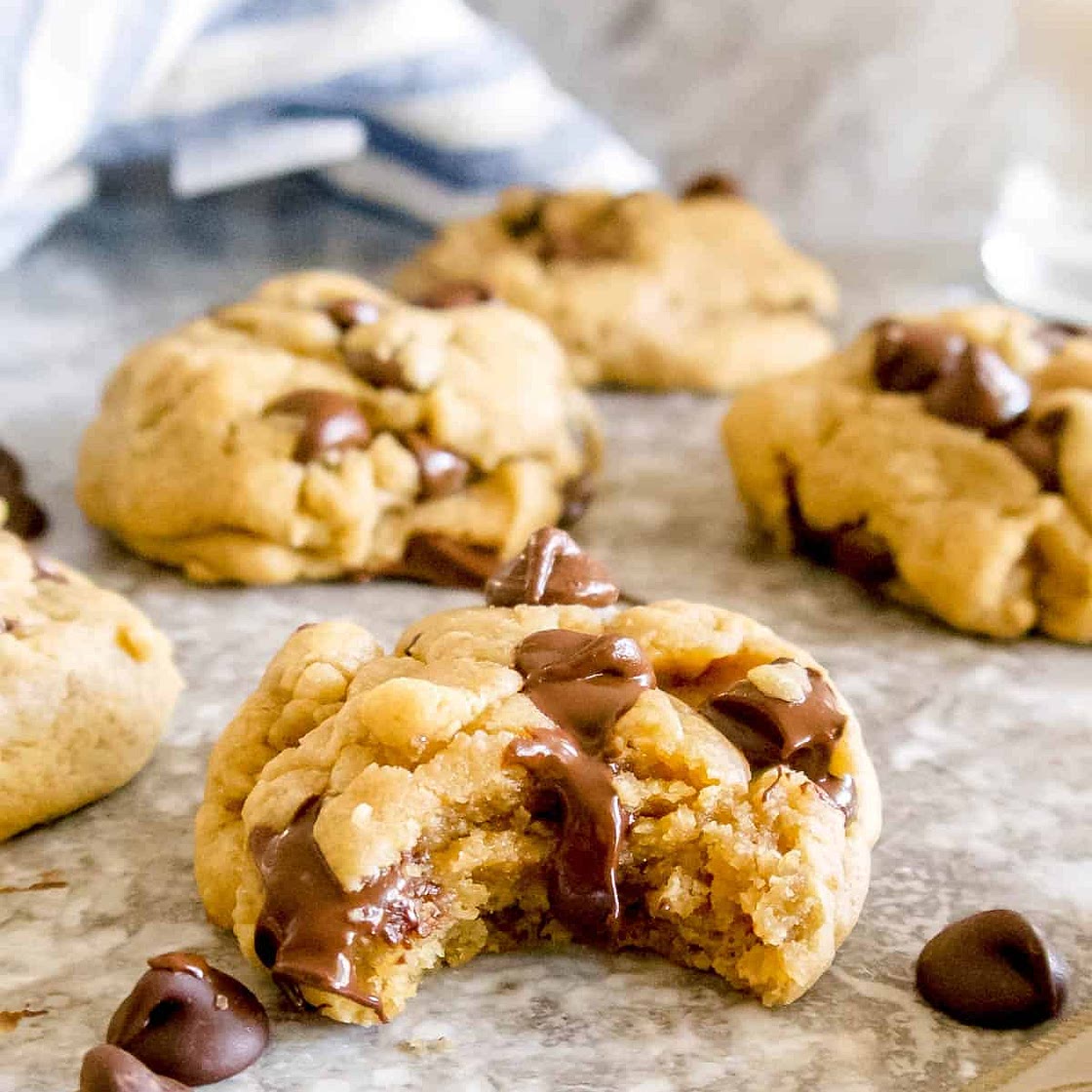 Olive Oil Chocolate Chip Cookies (Dairy-free)