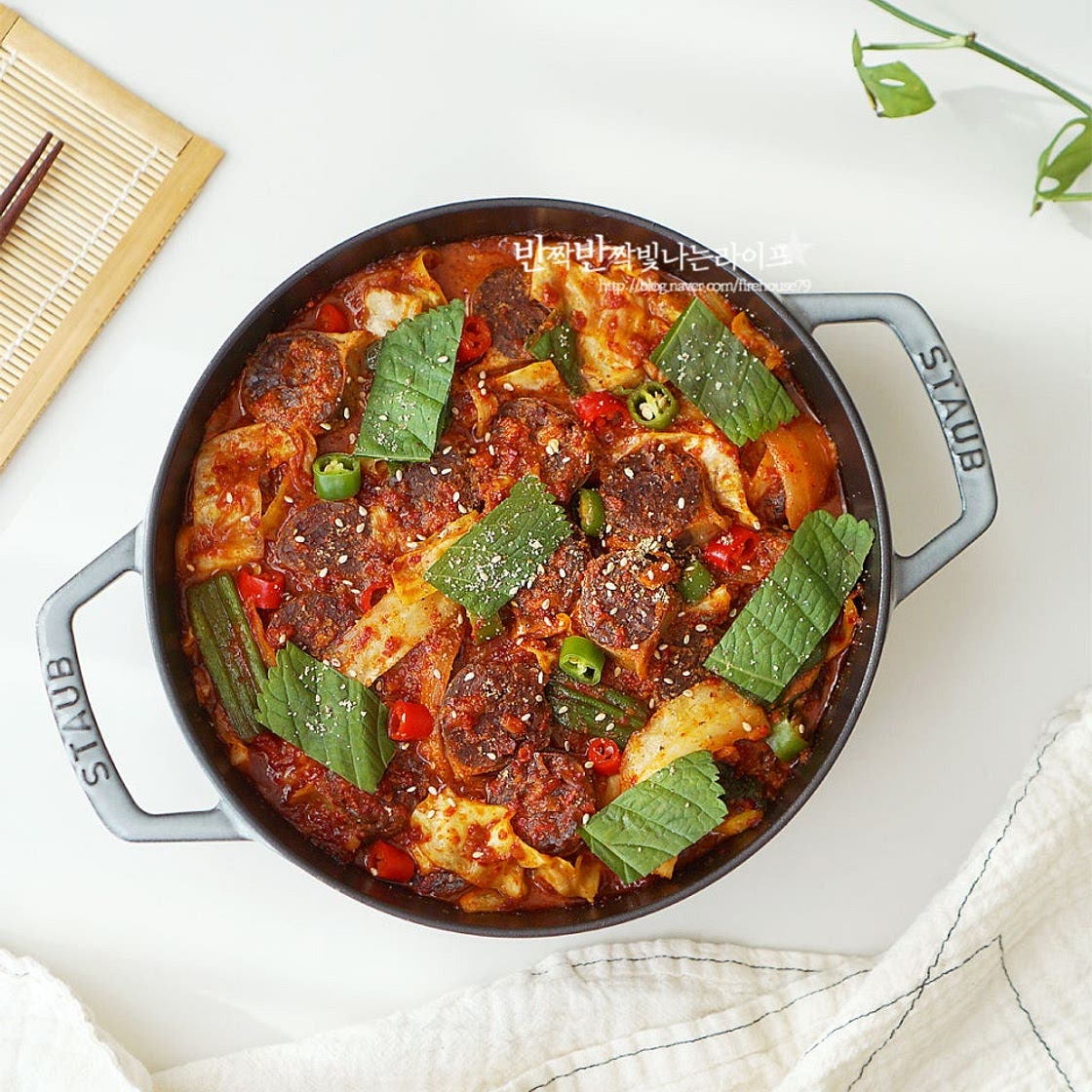 백종원 순대볶음 레시피 매콤 순대볶음 양념장 만드는 법