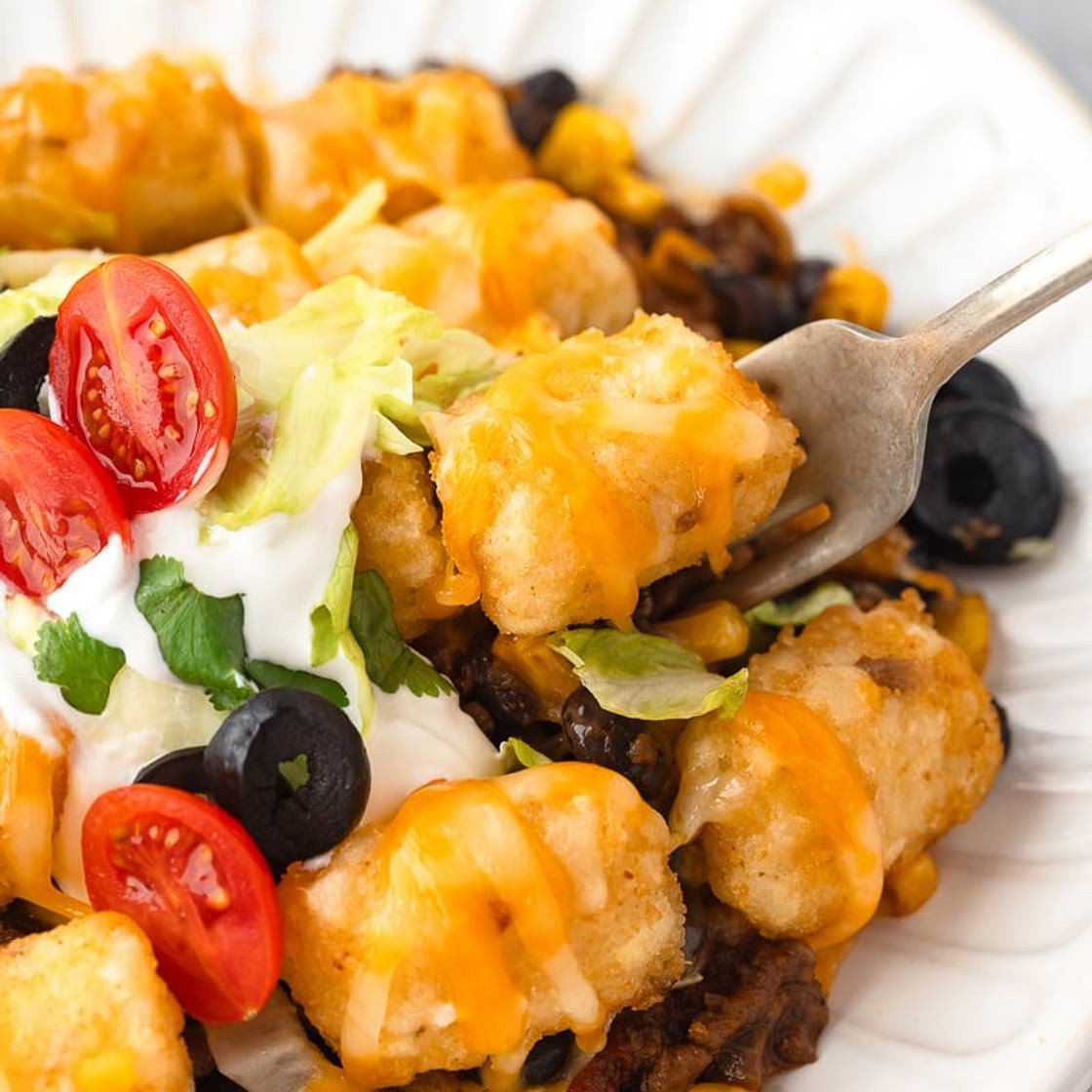 Taco Tater Tot Casserole