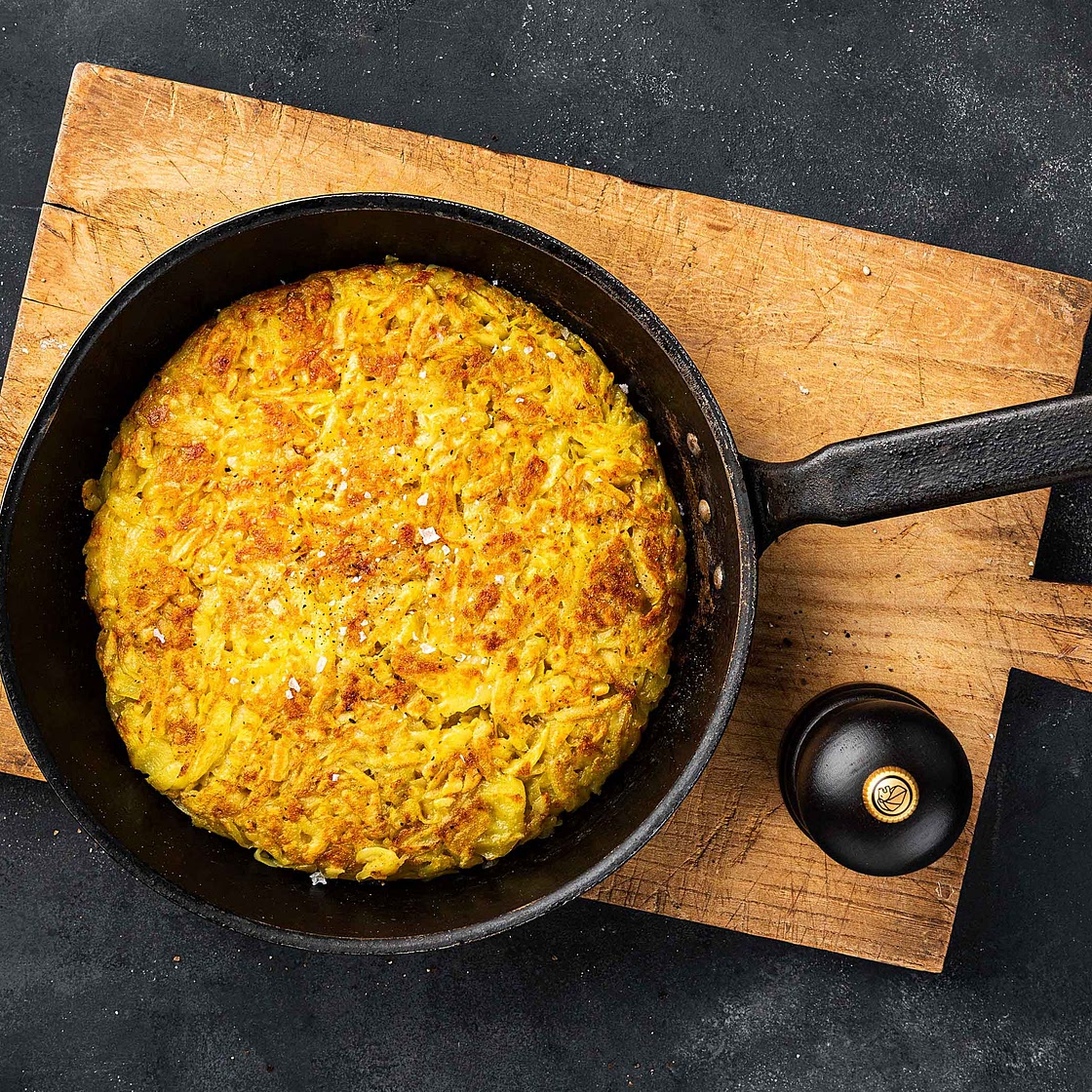 Rösti aus rohen Kartoffeln