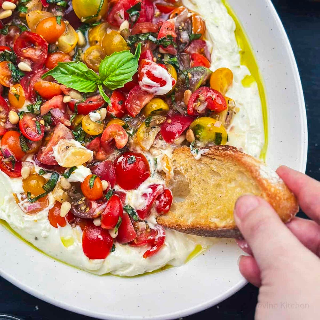 Bruschetta Dip with Whipped Feta