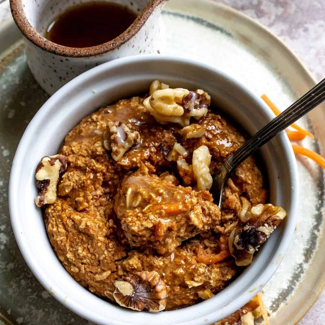 Vegan Baked Carrot Cake Oats