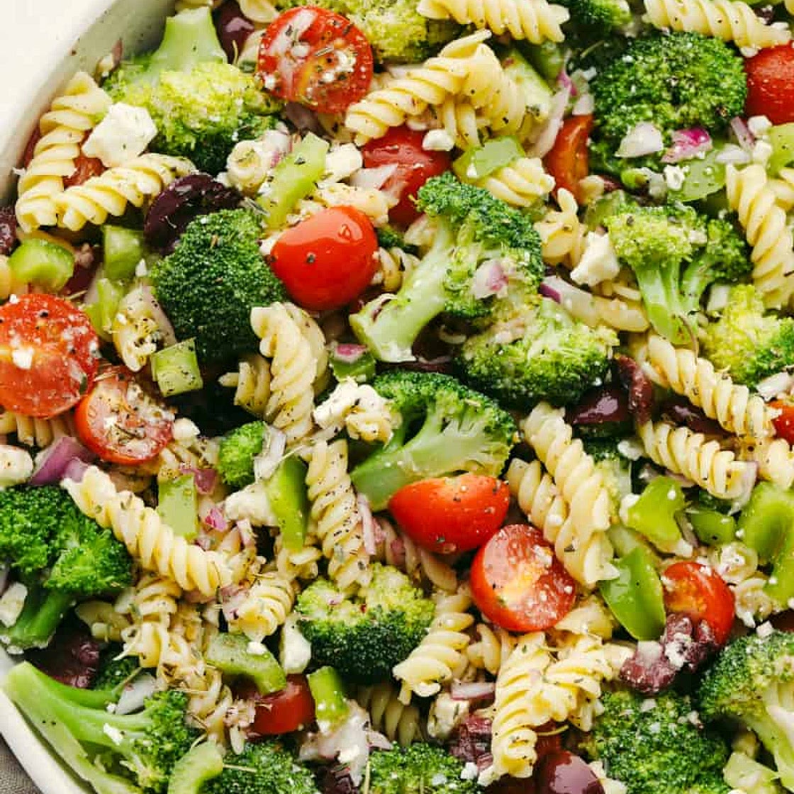 Greek Broccoli Pasta Salad