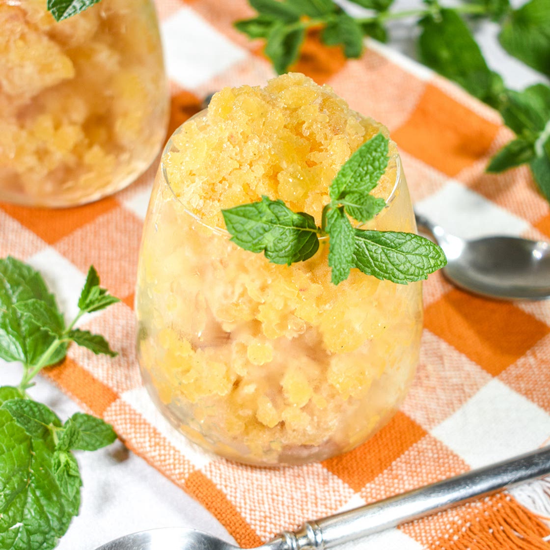 Vanilla Peach Granita