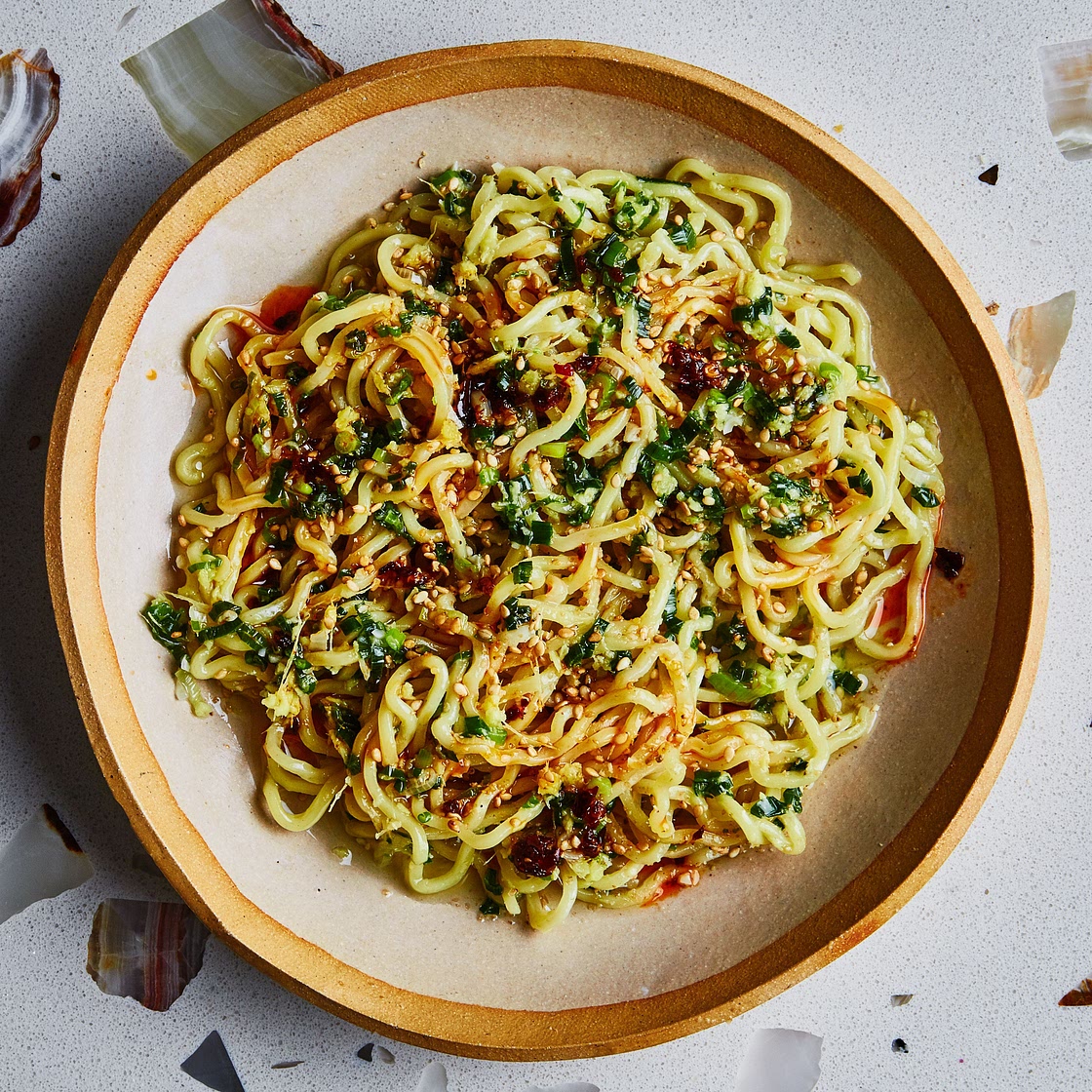 Ginger Scallion Ramen Noodles