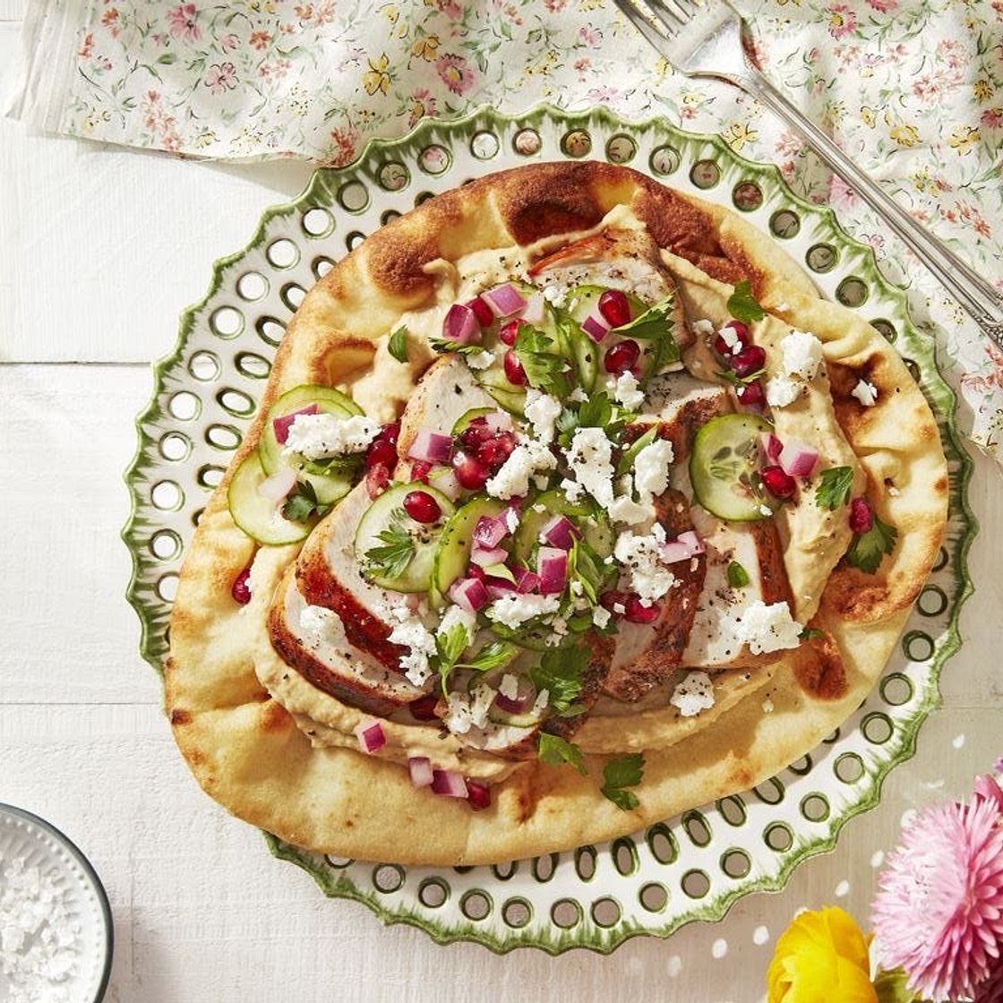 Spiced Chicken Flatbreads