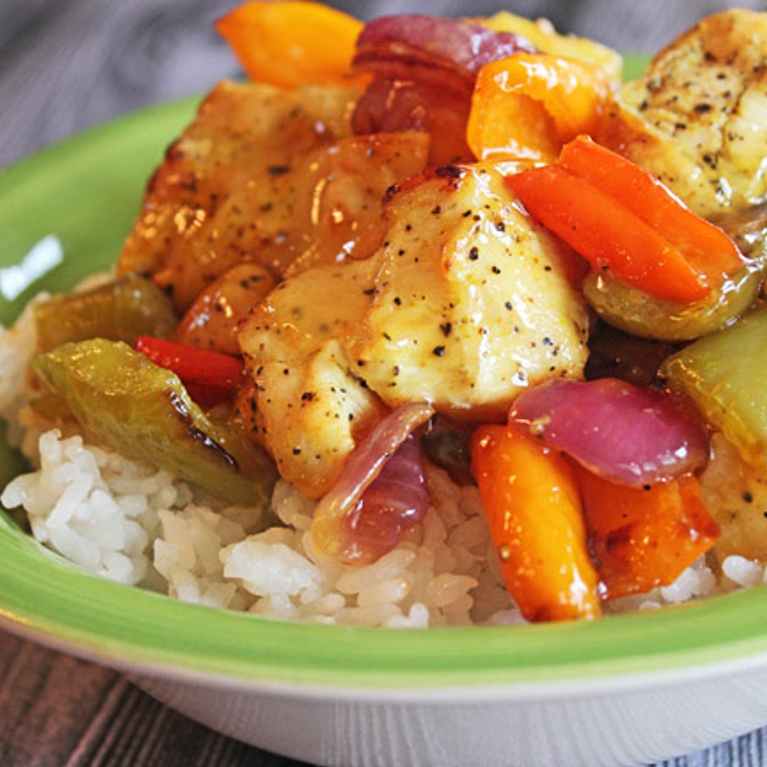 Sheet Pan Hawaiian Pineapple Chicken