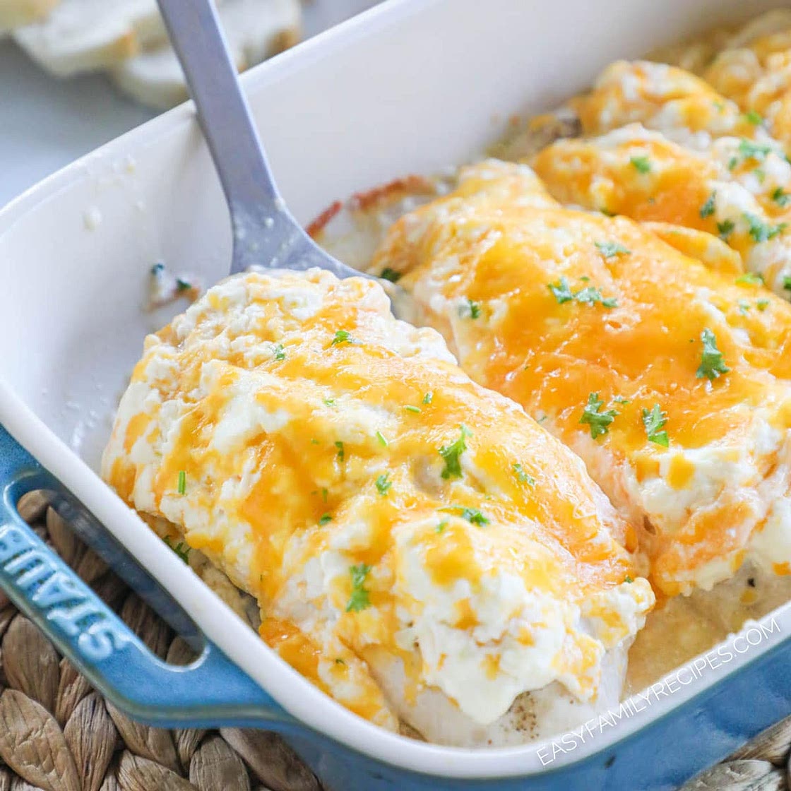 Garlic Cheddar Chicken Bake
