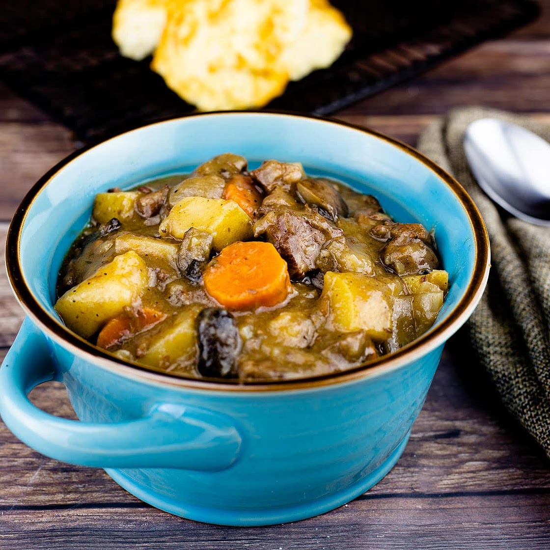 Pressure Cooked Beef Stew in the Ninja Foodi