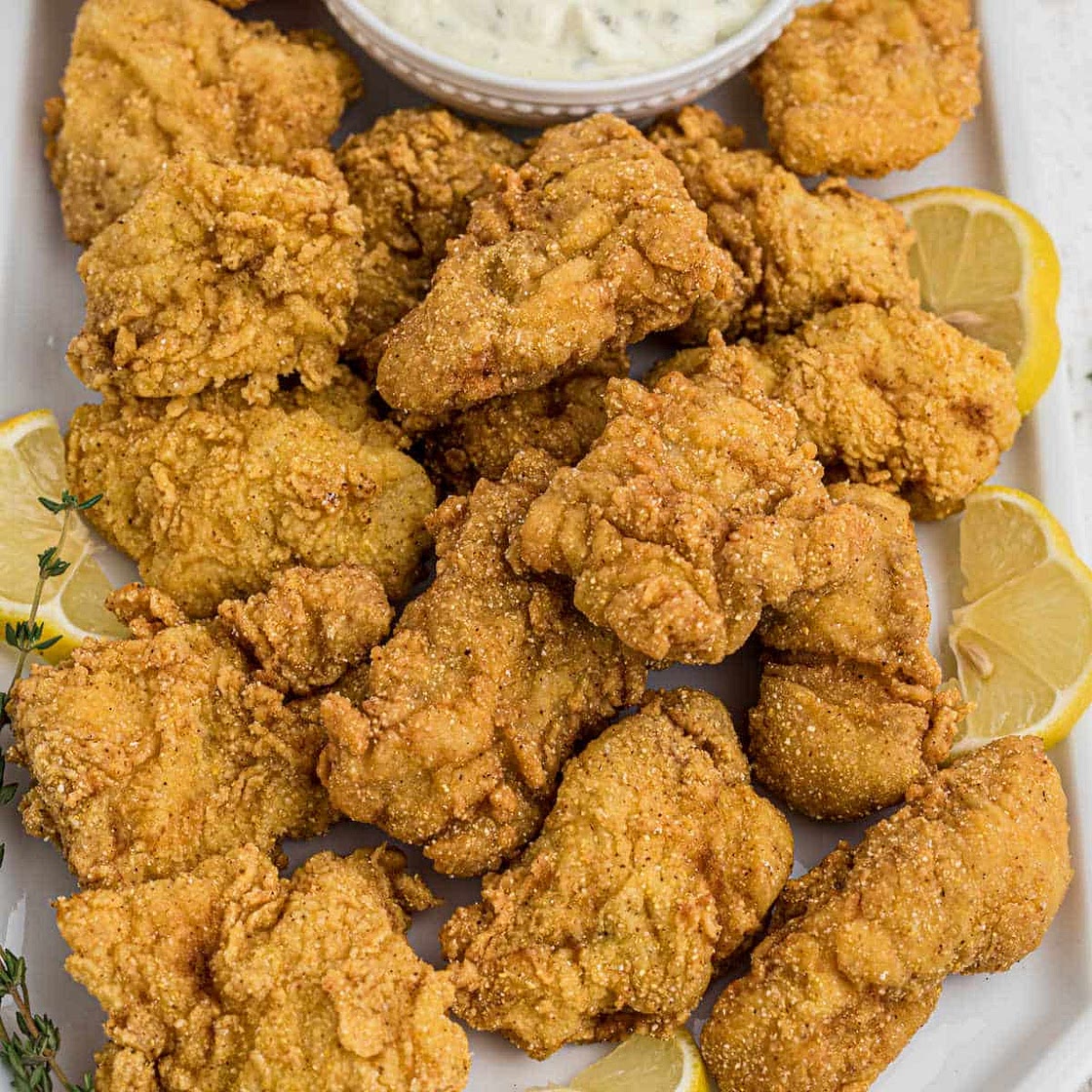 Fried Catfish Nuggets