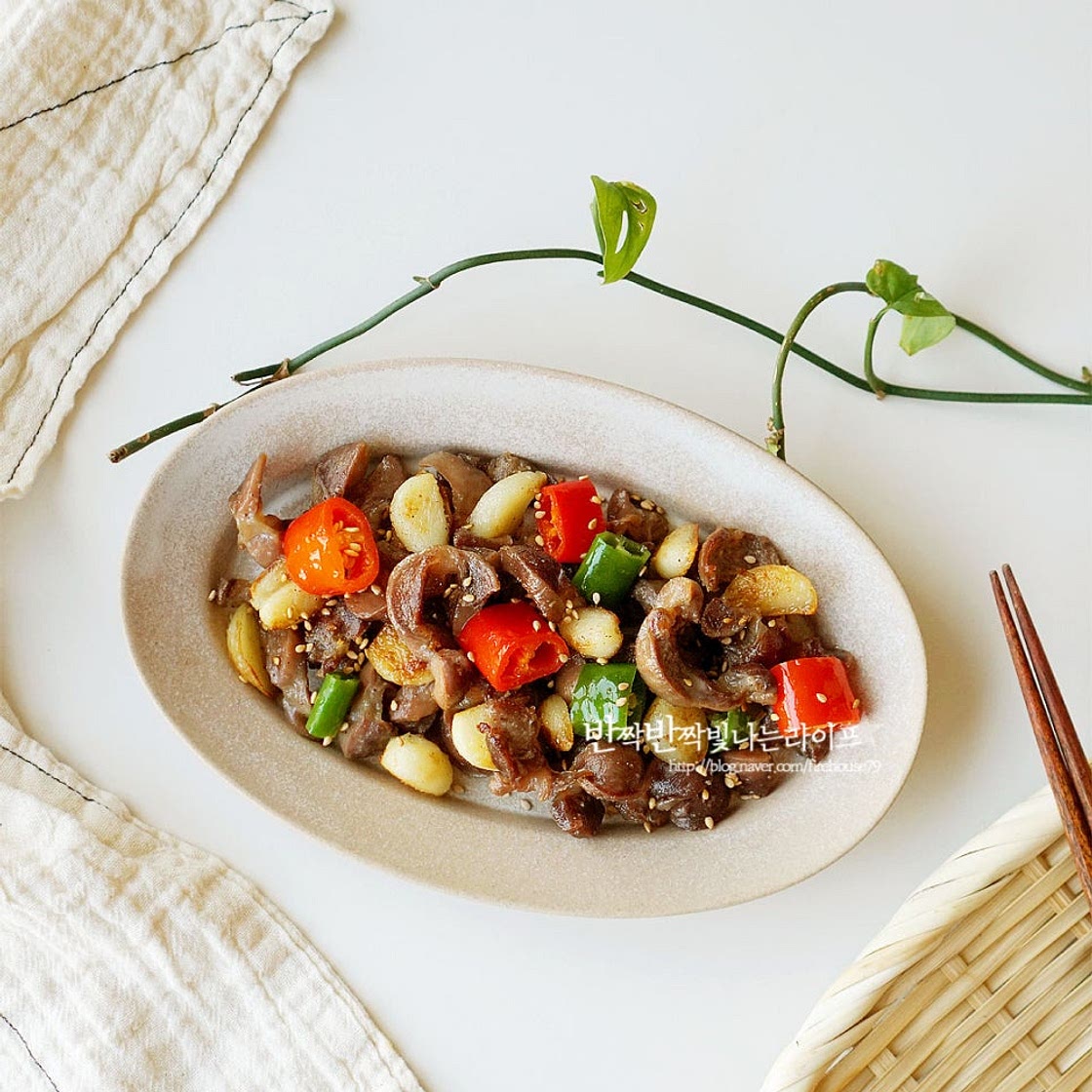 백종원 닭똥집볶음 만드는 법 닭근위볶음 닭똥집 요리