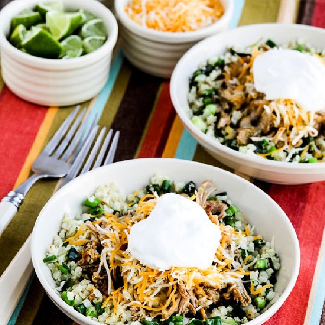 Green Chile Pork Taco Bowl