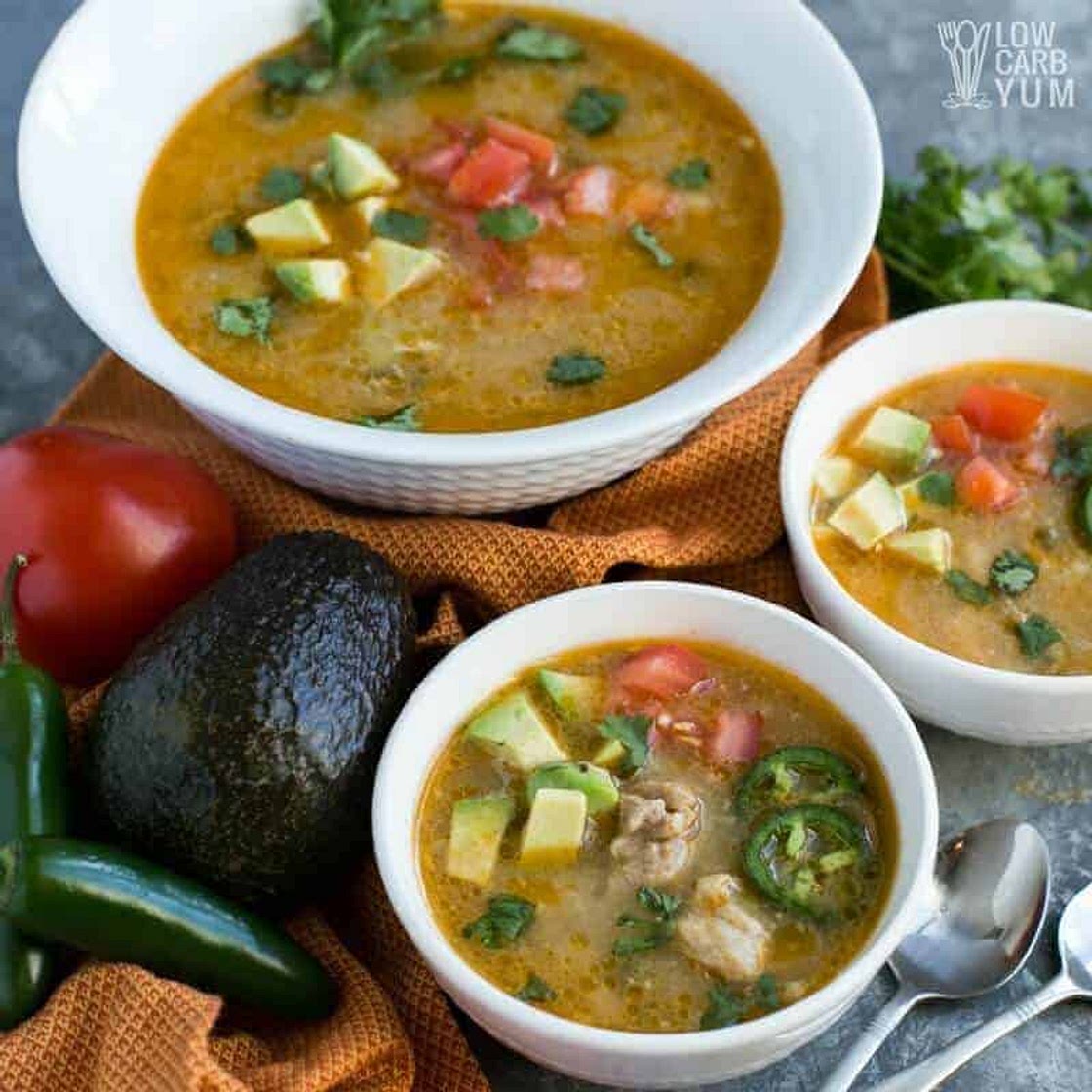 Pressure Cooker Low Carb Paleo White Chicken Chili