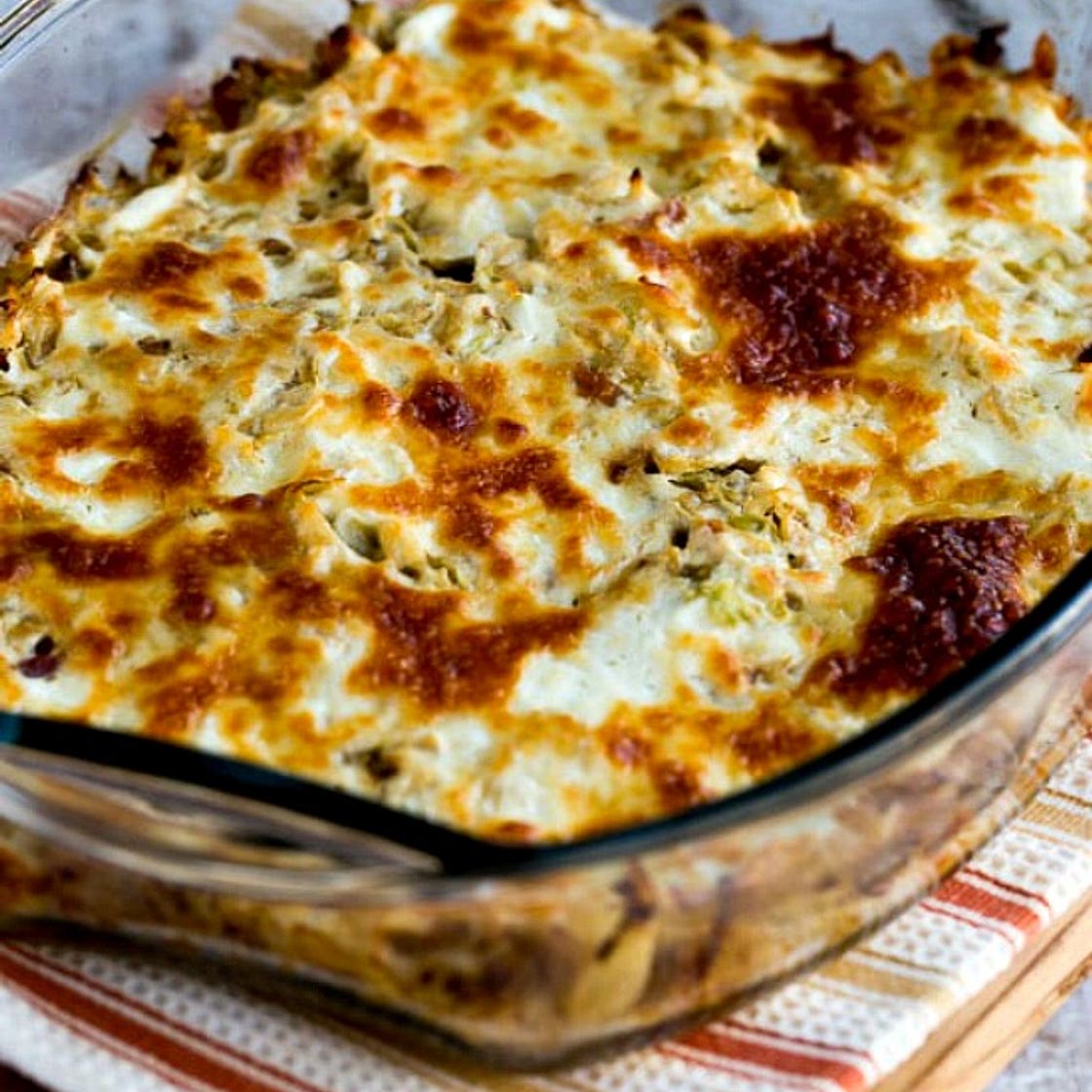 Twice-Cooked Cabbage with Sour Cream and Bacon