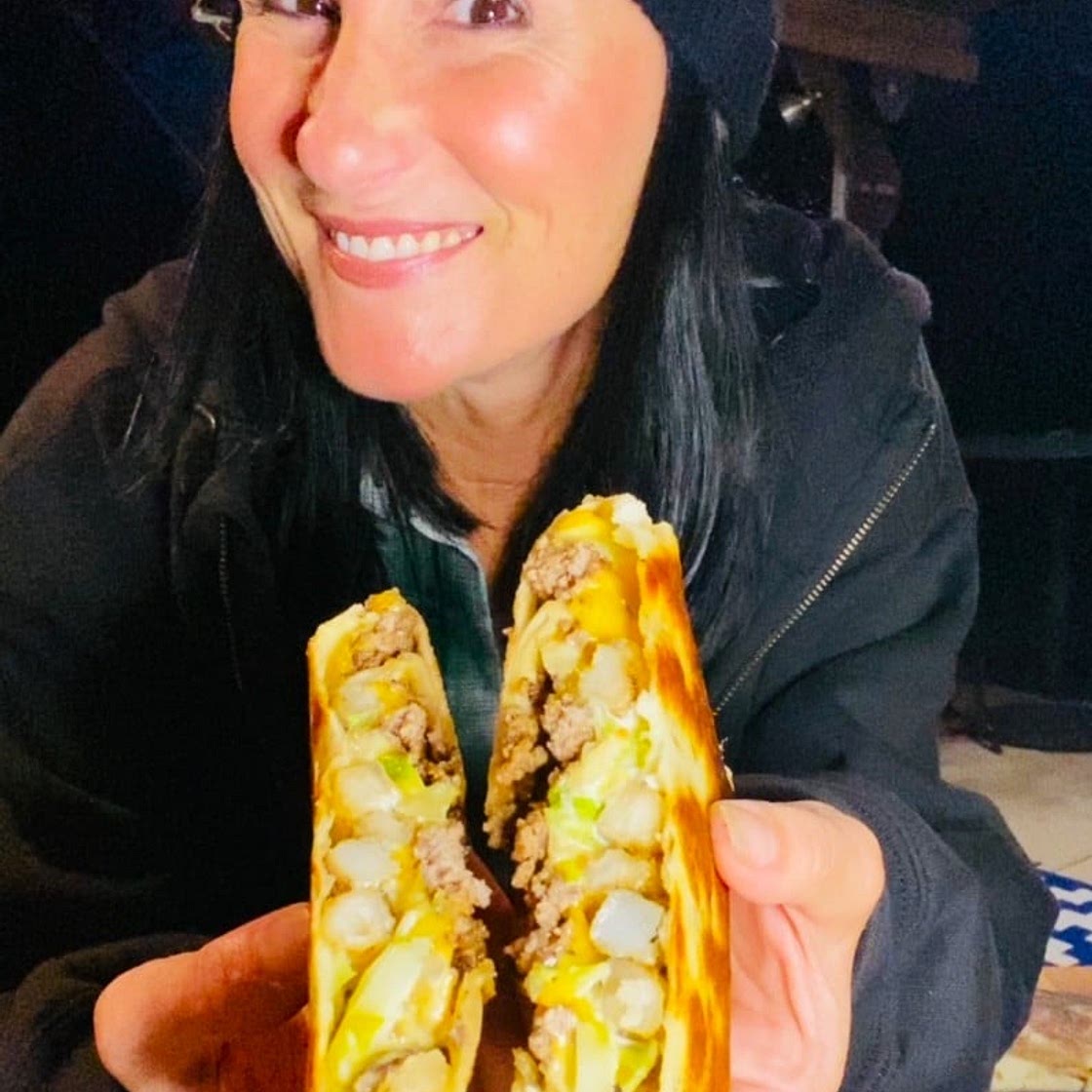 Blackstone Burger and French Fry Wraps