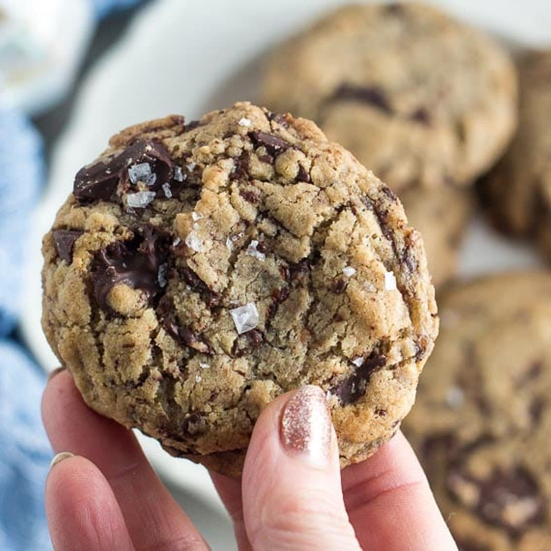 Low FODMAP Vegan Chocolate Chunk Cookies