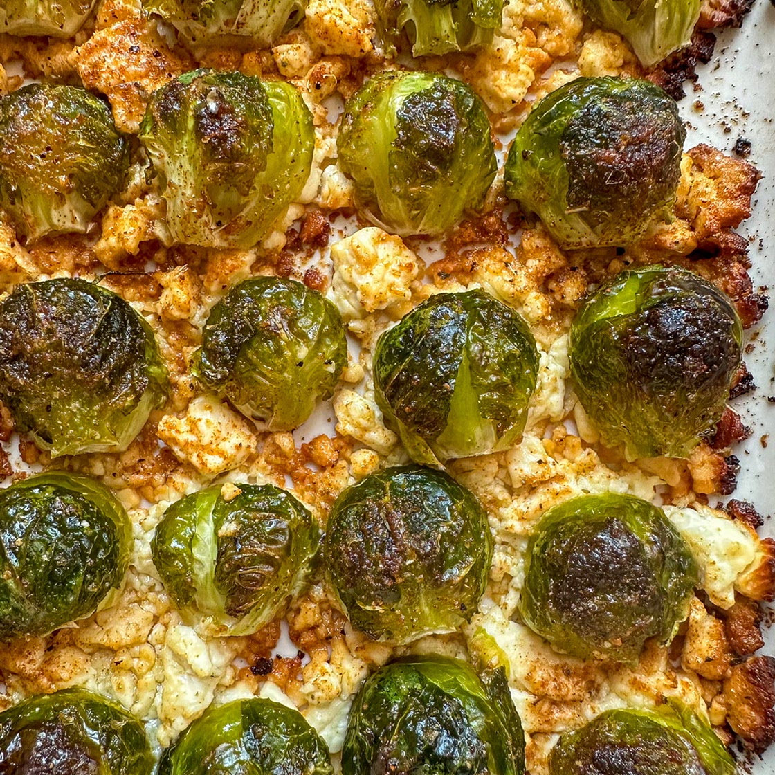Brussels Sprouts with Feta