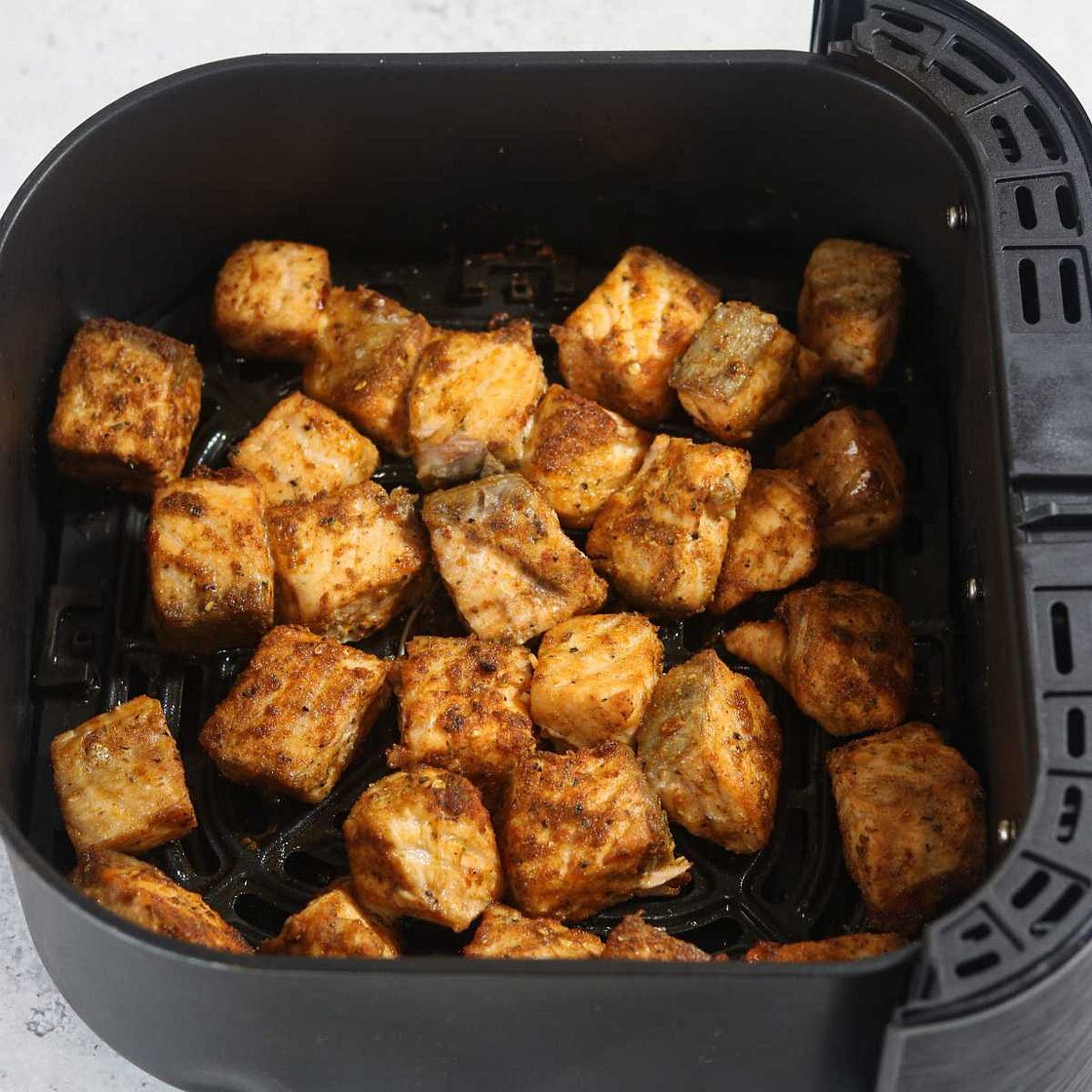Crispy Air Fryer Salmon Bites