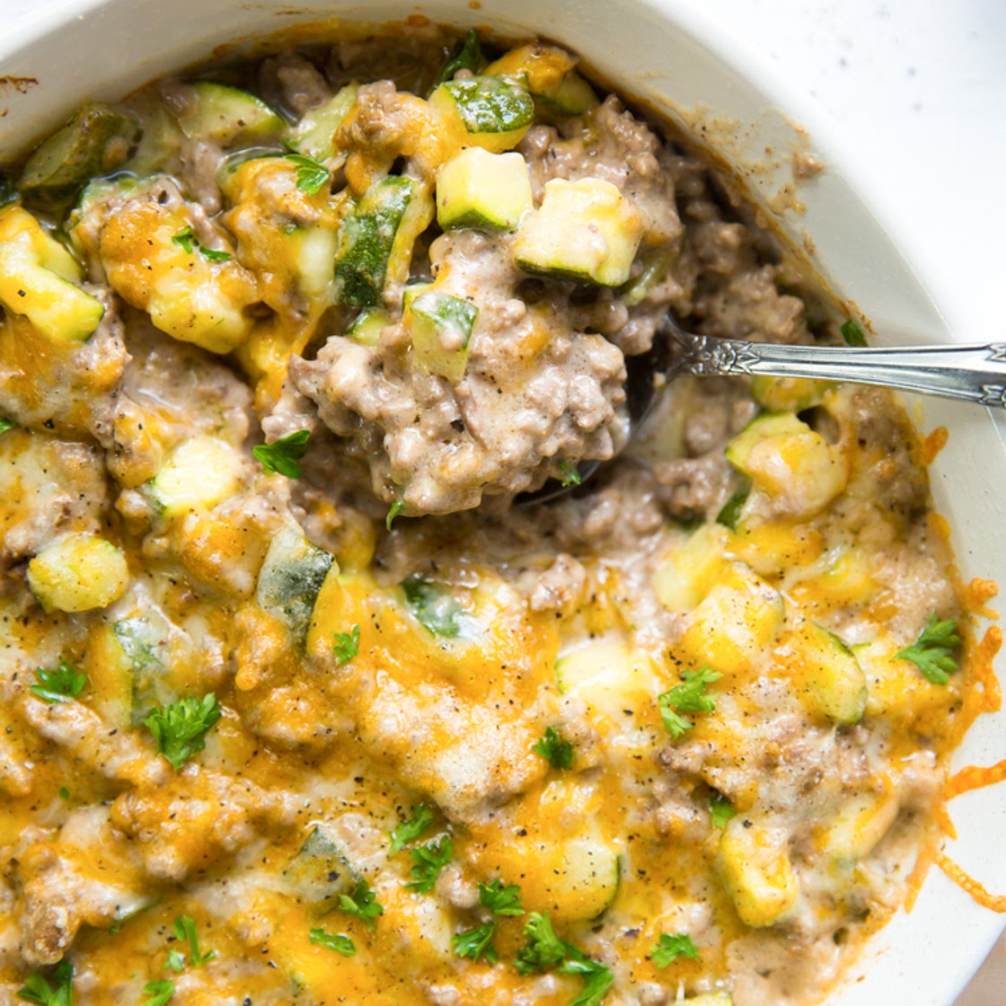 Keto Ground Beef Casserole