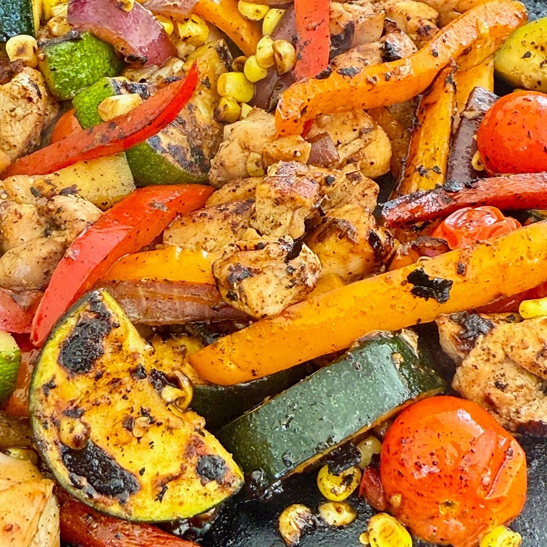 Blackstone Summer BBQ Chicken Stir Fry