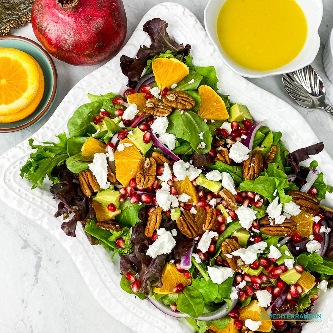 Easy Orange-Pomegranate Salad with Goat Cheese