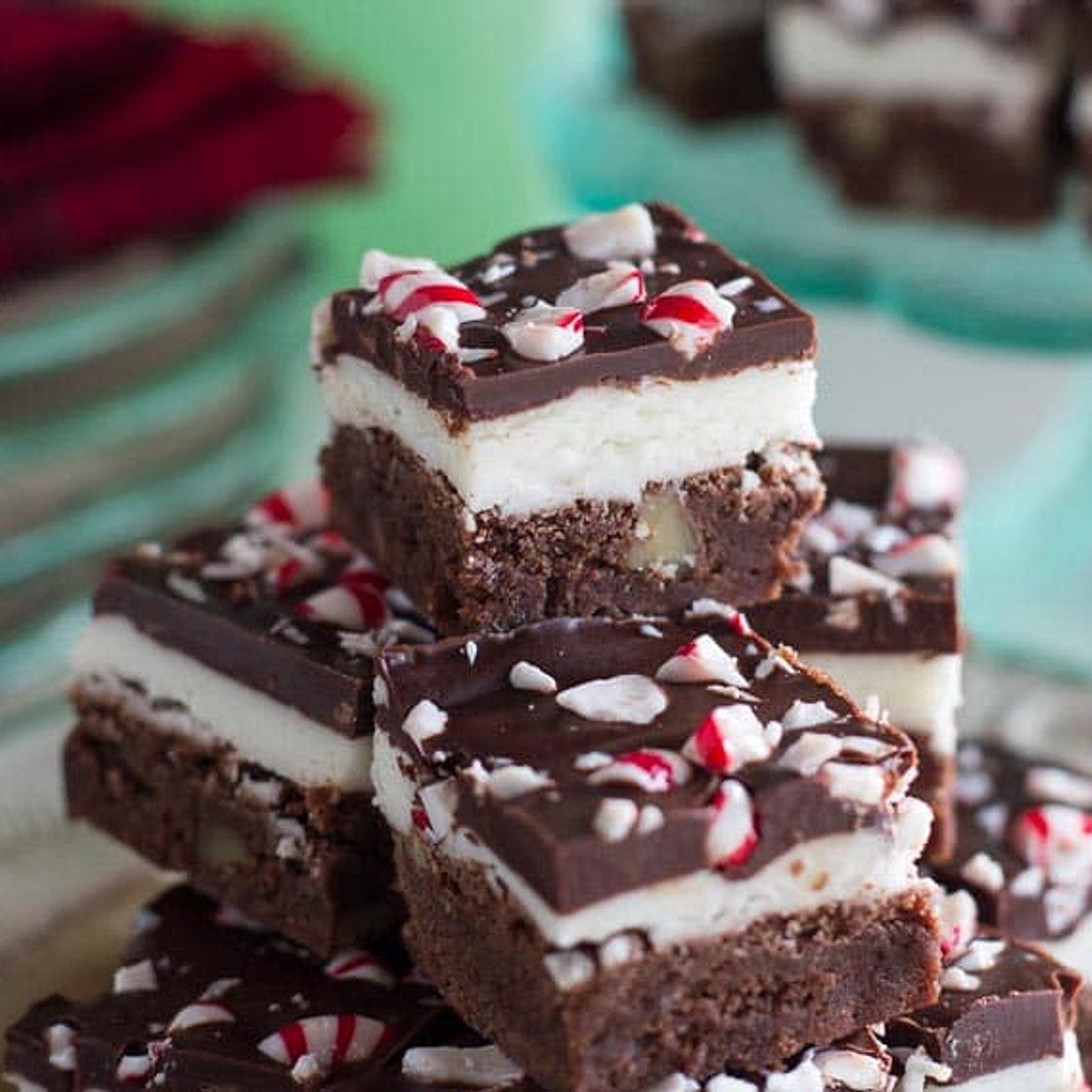 Low FODMAP Chocolate Peppermint Brownies