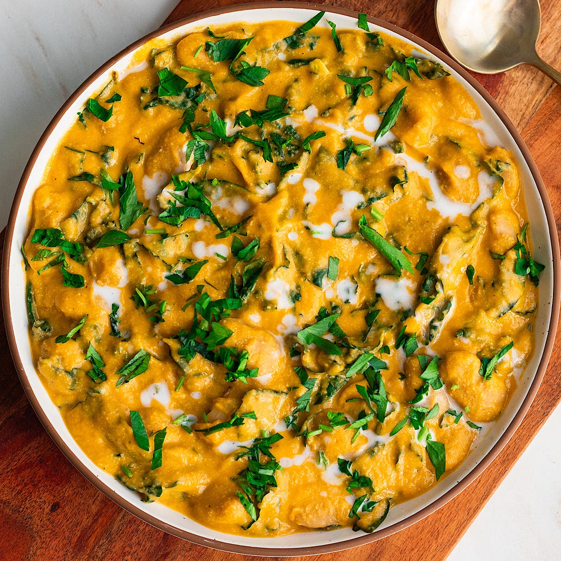 Creamy Miso Butternut Squash Butter Beans