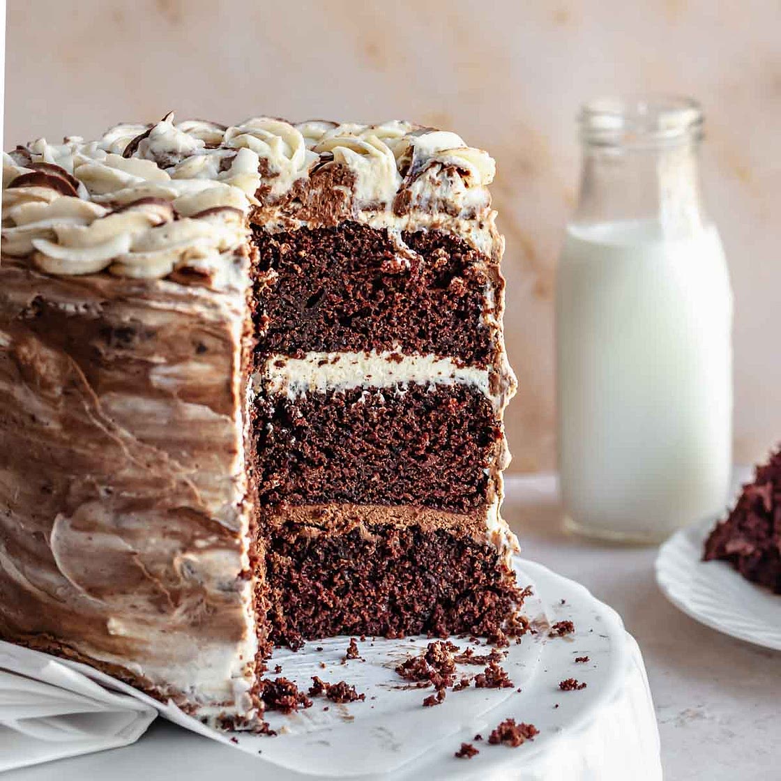 Chocolate Cake with Cream Cheese Frosting