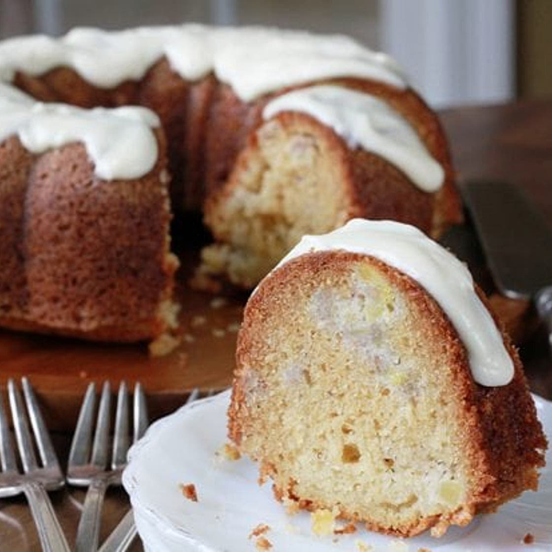 Banana Pineapple Pound Cake