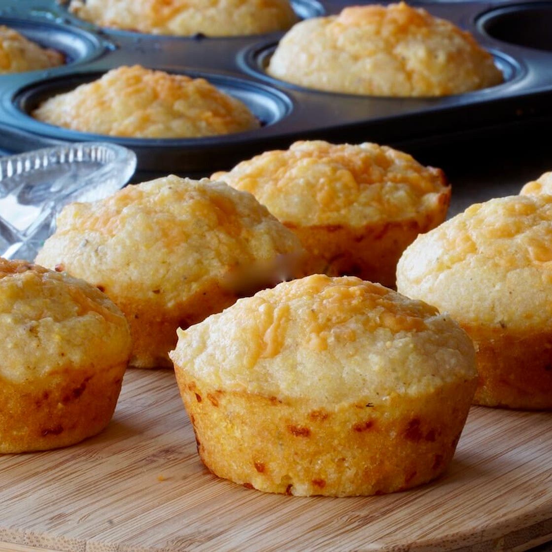 Cheddar Cornmeal Muffins