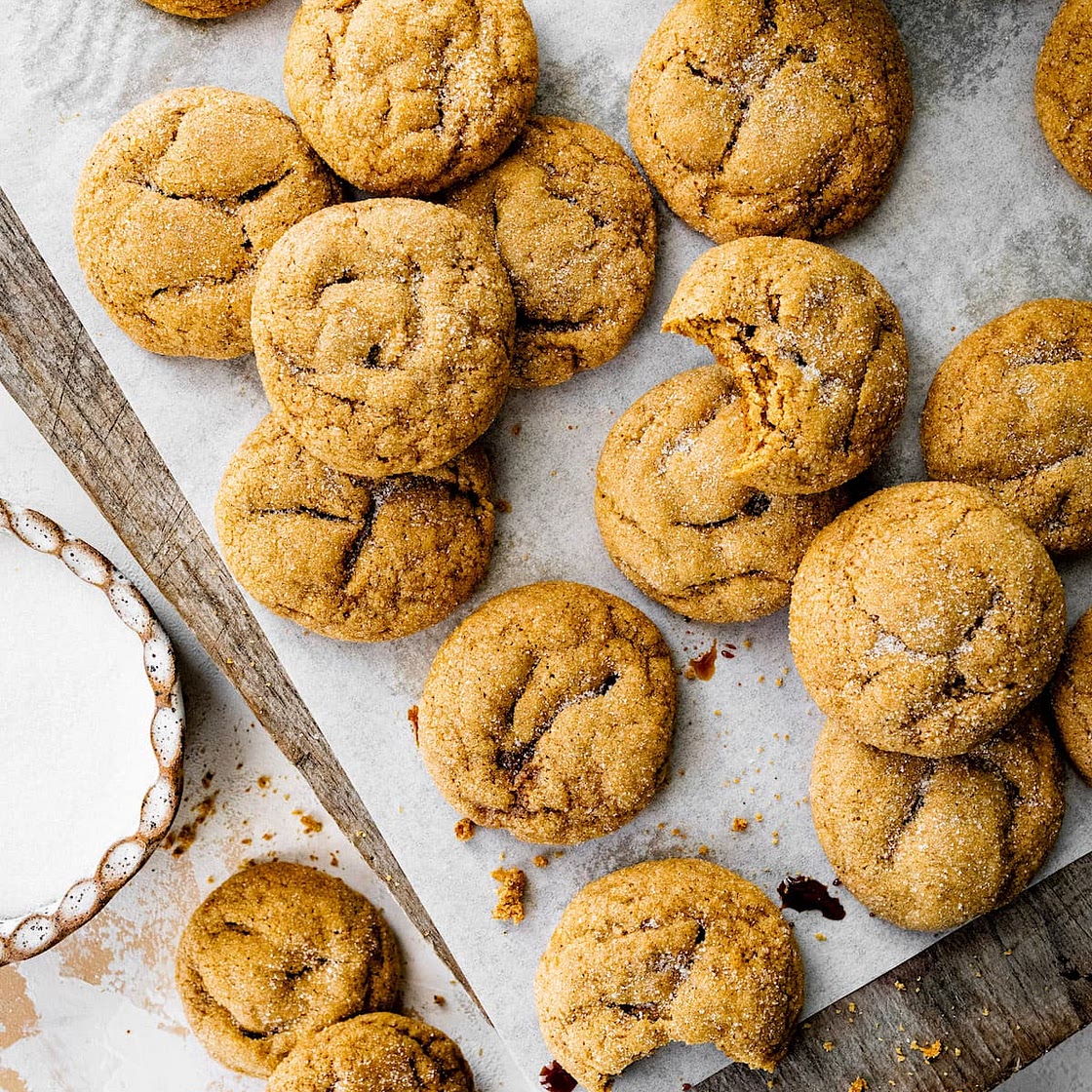 Pumpkin Gingersnap Cookies
