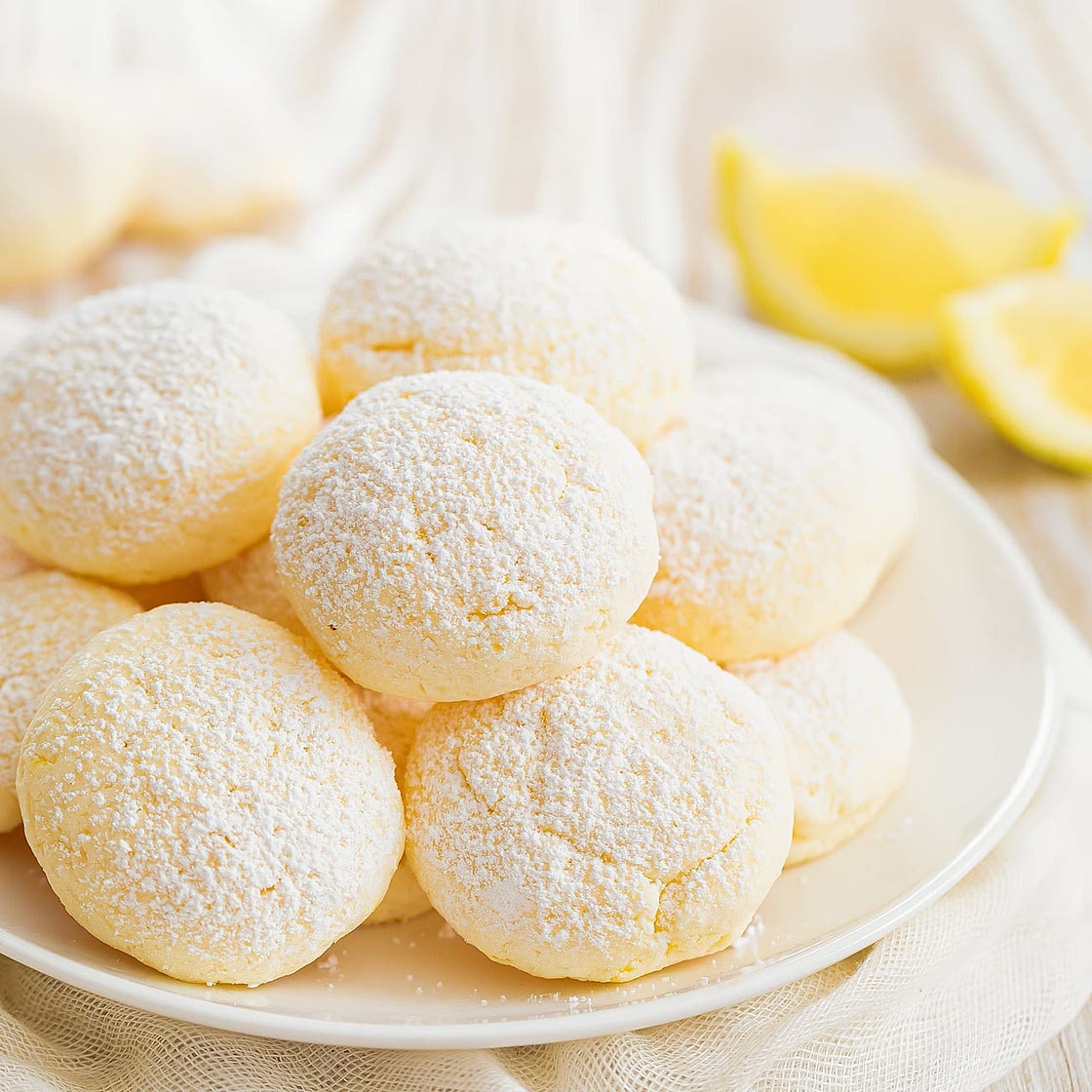 4 Ingredient Lemon Meltaway Cookies