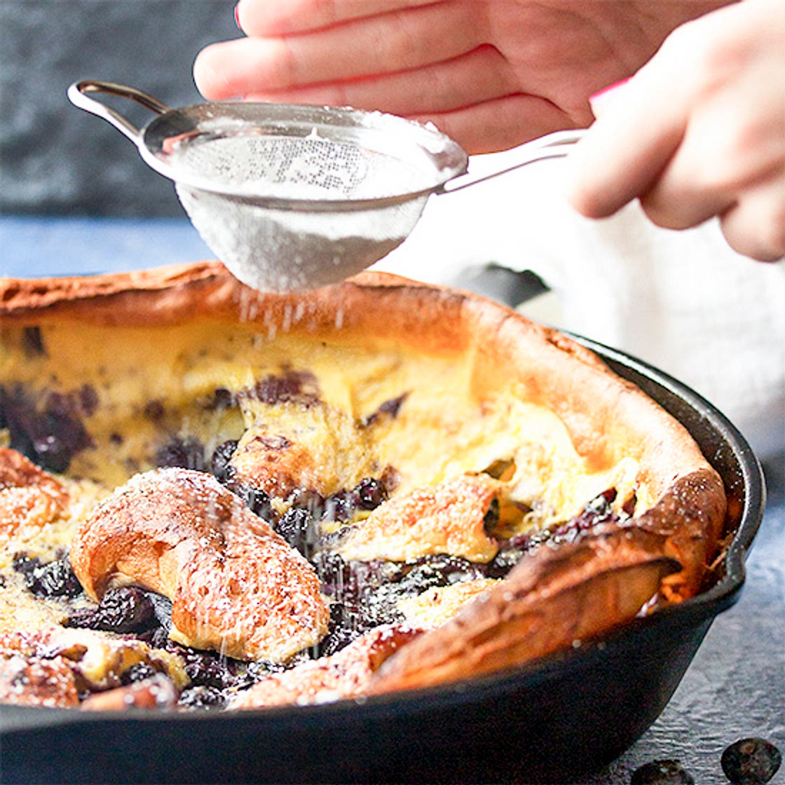 Blueberry Dutch Baby Pancake