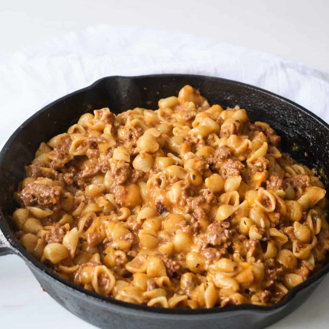 Homemade hamburger helper