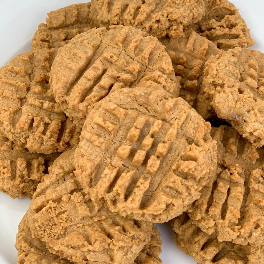 Sugar-Free Low Carb Peanut Butter Cookies