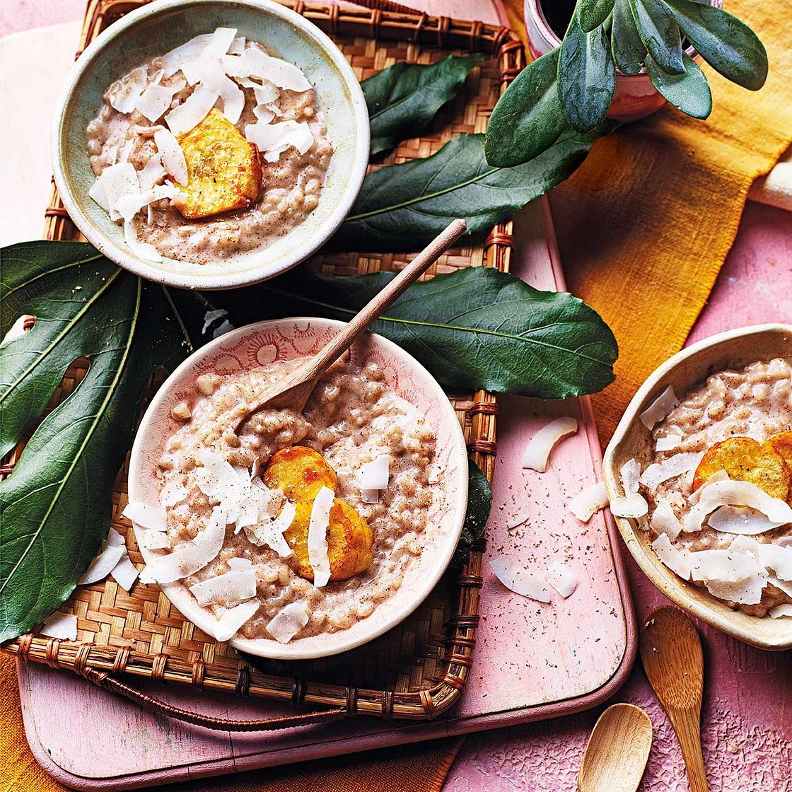 Coconut rice pudding